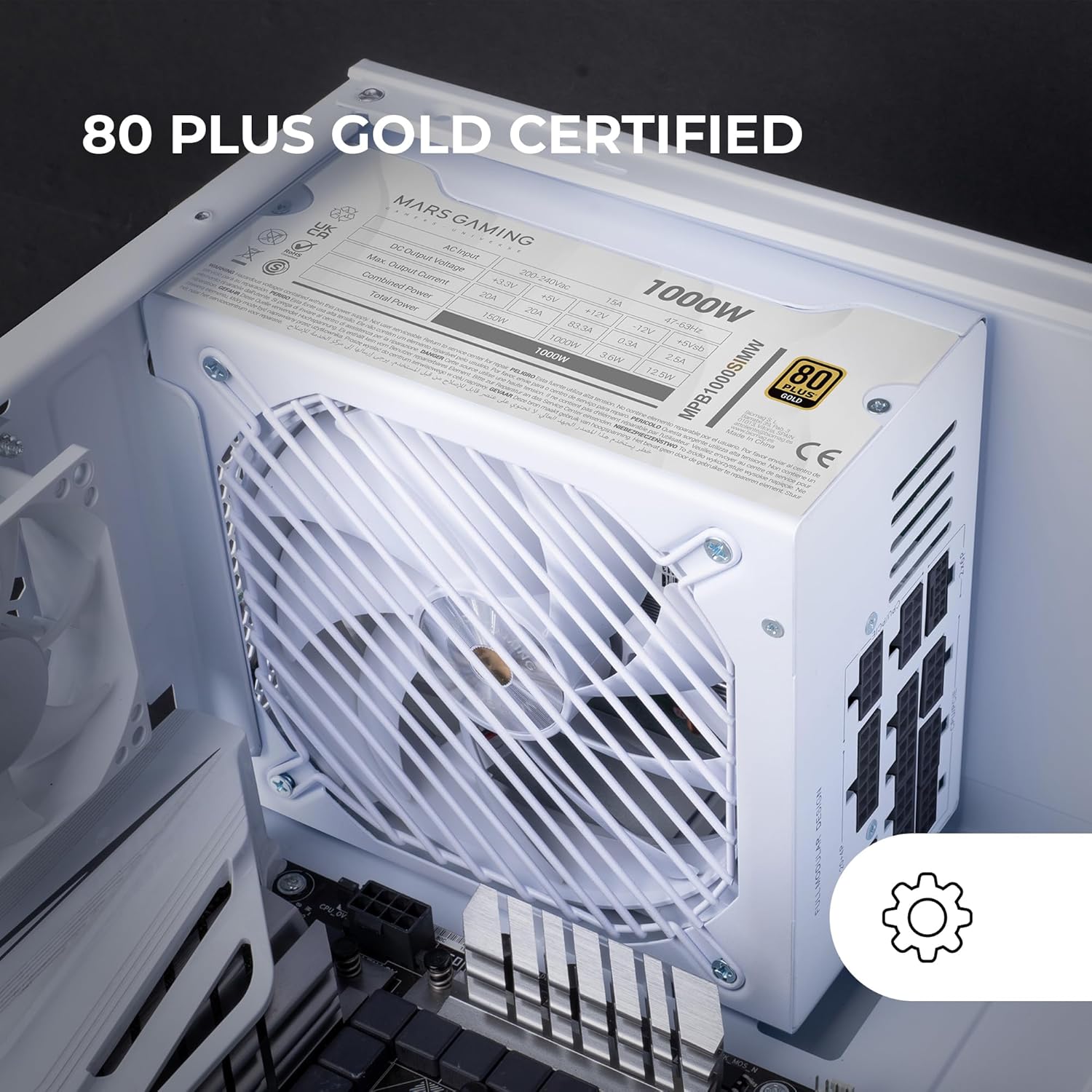 Tinteiro
Toner
Preto
POS
Motherboard
Multifunções
Raquete de Padel
Fonte de Alimentação Mars Gaming MPB1000SIM/ 1000W/ Ventoinha 14cm/ 80 Plus Gold/ Branca - Imagem 5