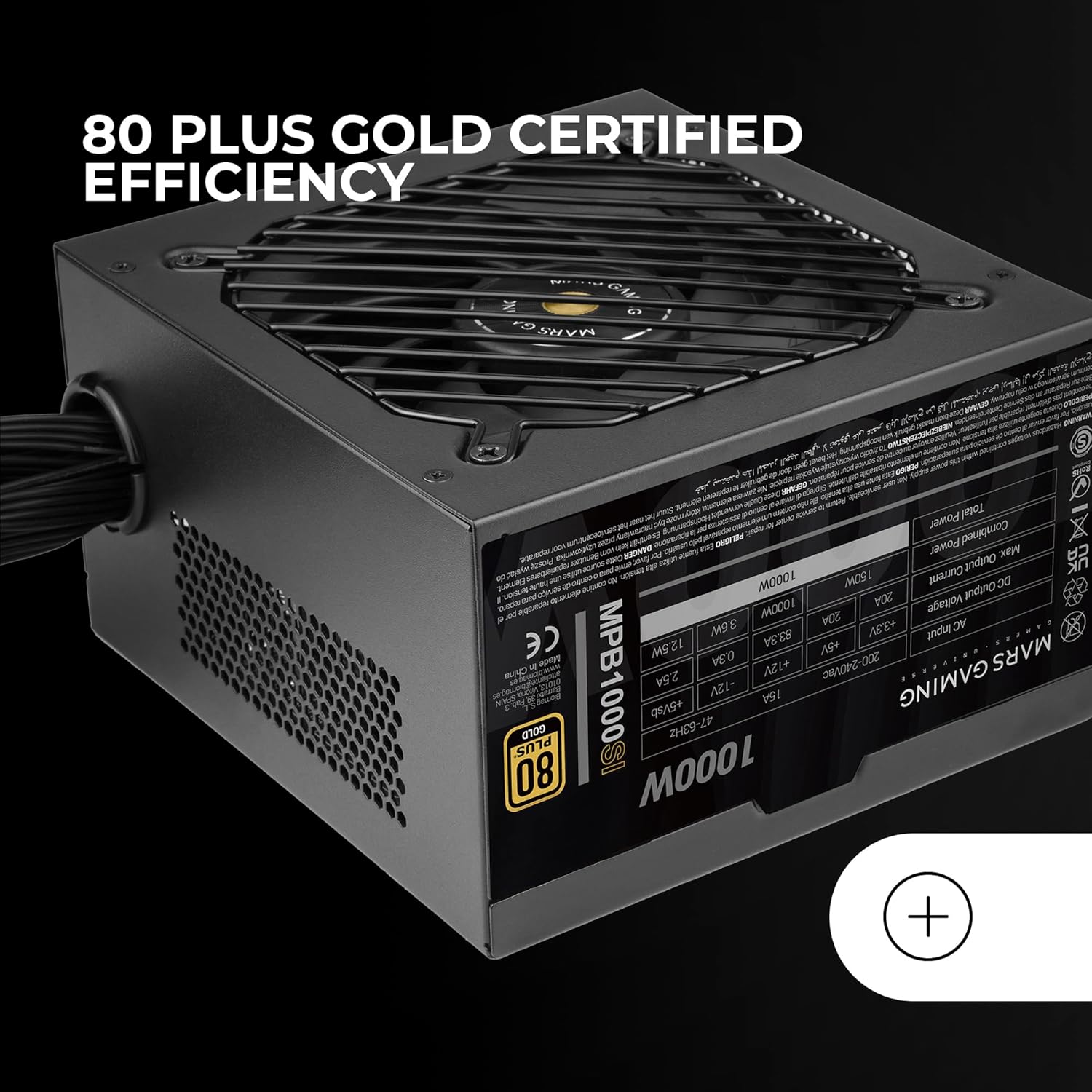 Fonte de Alimentação Mars Gaming MPB1000SI/ 1000W/ Ventilador 14cm/ 80 Plus Gold - Imagem 4