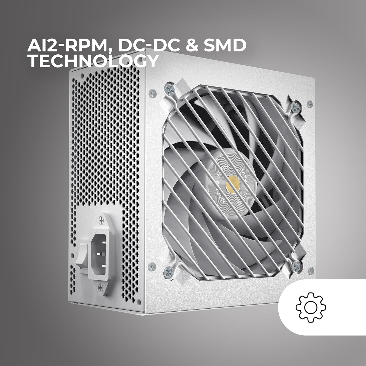 Fonte de Alimentação Mars Gaming MPB1000SI/ 1000W/ Ventoinha 14cm/ 80 Plus Gold/ Branca - Imagem 5