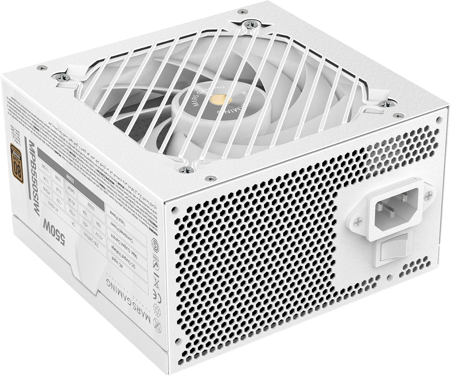 Fonte de Alimentação Mars Gaming MPB550SI/ 550W/ Ventoinha 12cm/ 80 Plus Bronze
