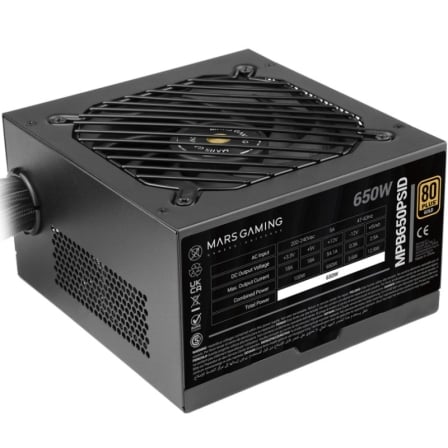 Fonte de Alimentação Mars Gaming MPB650PSID 650W 80 Plus Gold ATX 3.1 PCIe 5.1 Ventoinha 120mm - Imagem 5