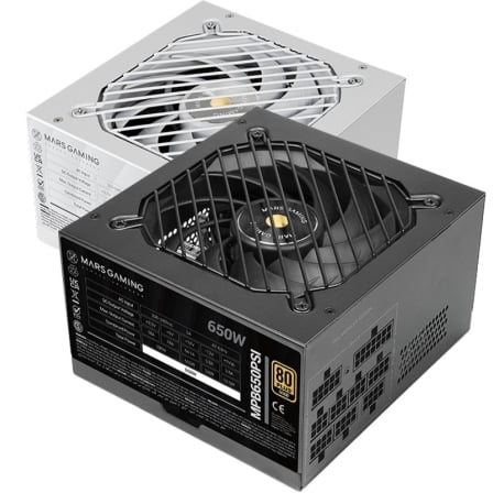 Fonte de Alimentação Mars Gaming MPB650PSI 650W 80 Plus Gold Full Modular ATX 3.1 PCIe 5.1