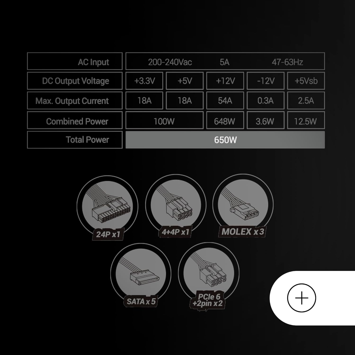 Fonte de Alimentação Mars Gaming MPB650SI/ 650W/ Ventoinha 12cm/ 80 Plus Bronze - Imagem 6