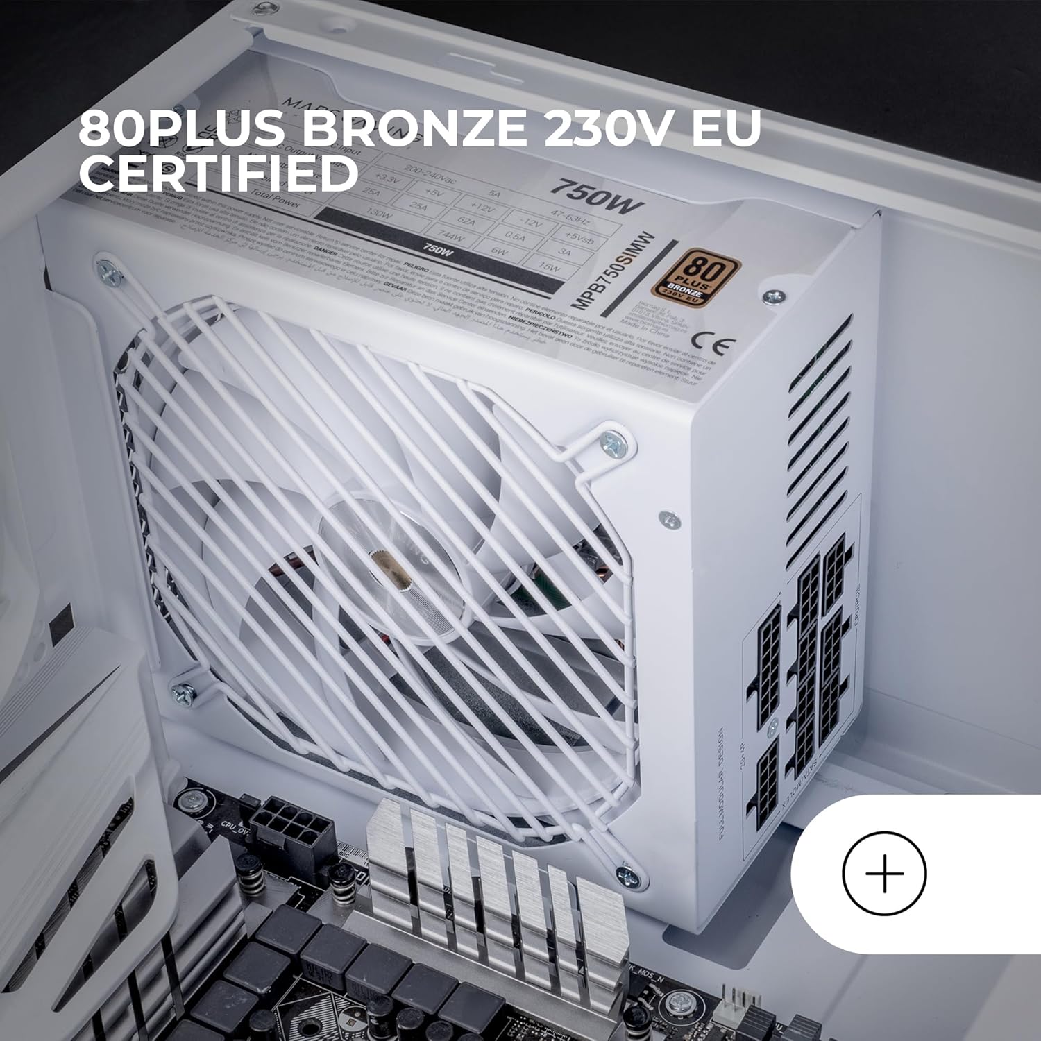 Fonte de Alimentação Mars Gaming MPB750SIM/ 750W/ Ventilador 14cm/ 80 Plus Bronze/ Branca - Imagem 4