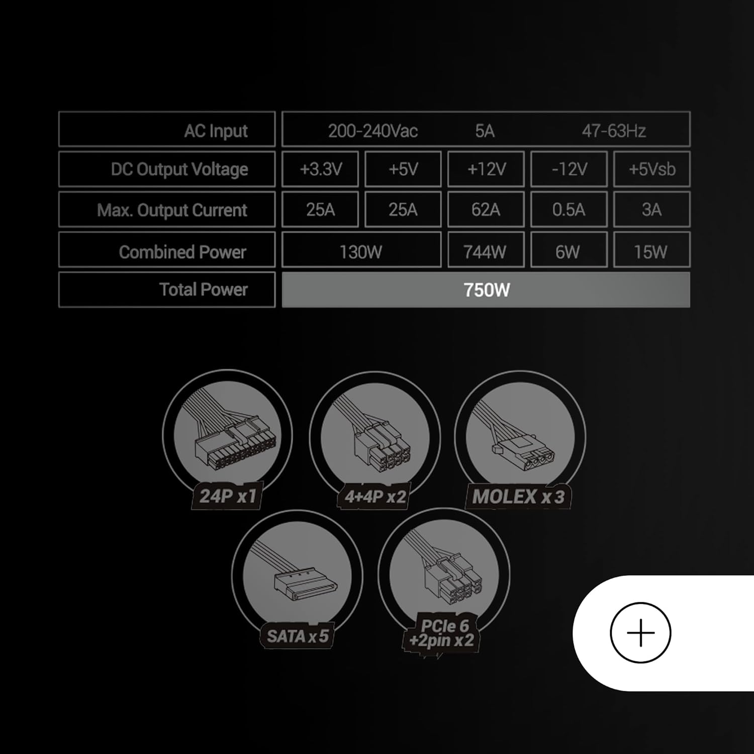 Fonte de Alimentação Mars Gaming MPB750SI/ 750W/ Ventilador 12cm/ 80 Plus Bronze - Imagem 6