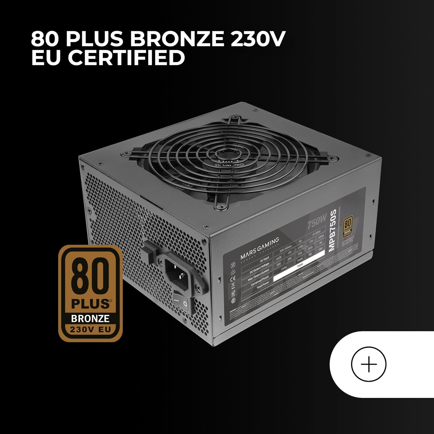 Fonte de Alimentação Mars Gaming MPB750S/ 750W/ Ventoinha 12cm/ 80 Plus Bronze - Imagem 3