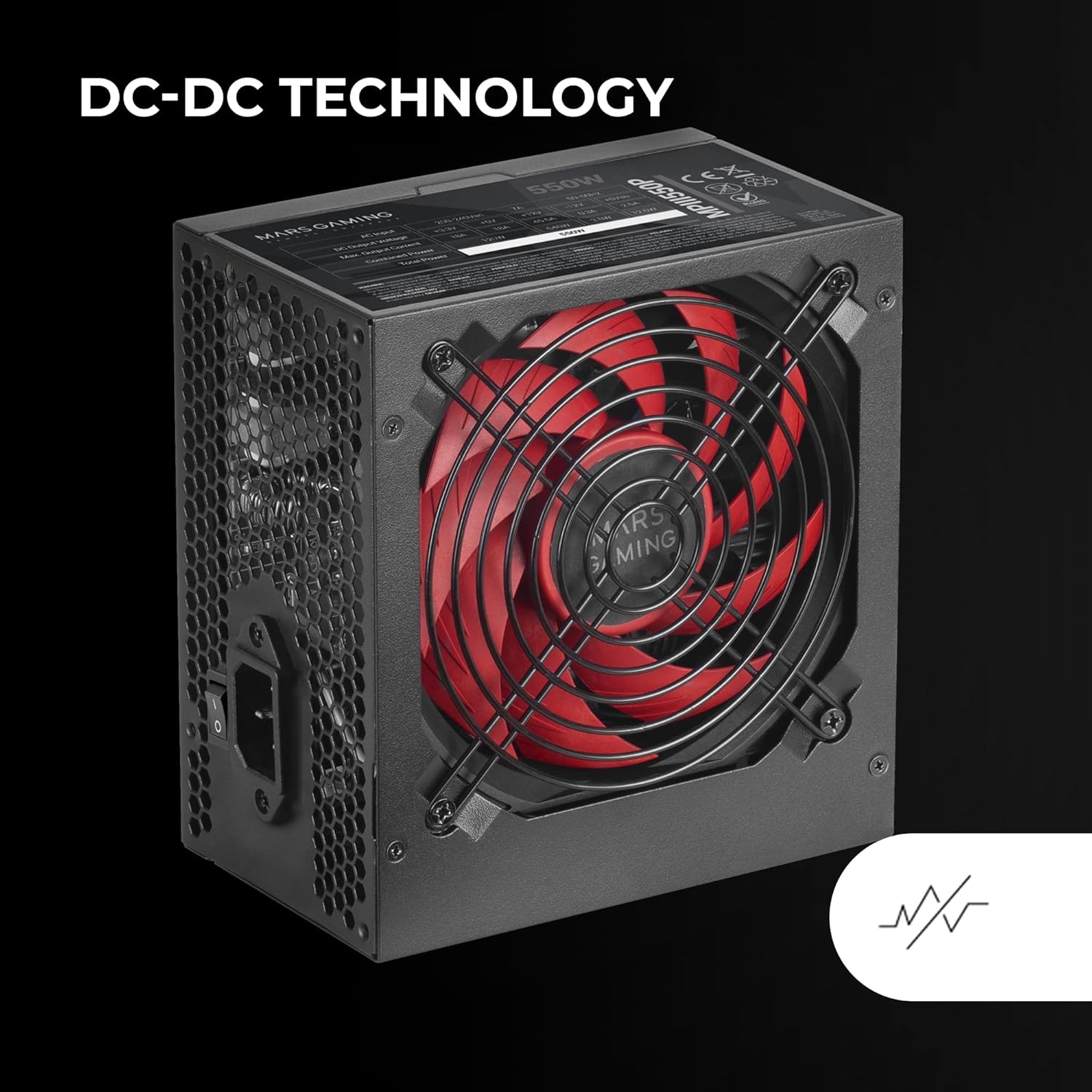 Fonte de Alimentação Mars Gaming MPIII550P/ 550W/ Ventoinha 12cm - Imagem 4