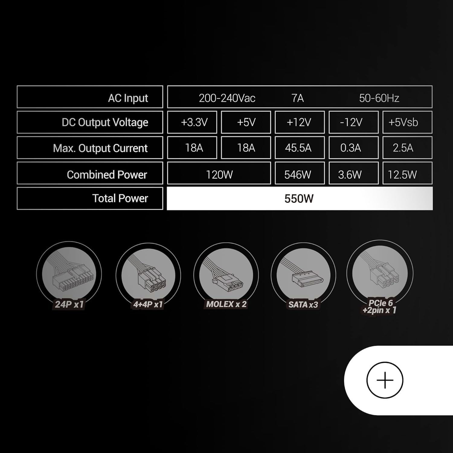 Fonte de Alimentação Mars Gaming MPIII550P/ 550W/ Ventoinha 12cm - Imagem 5