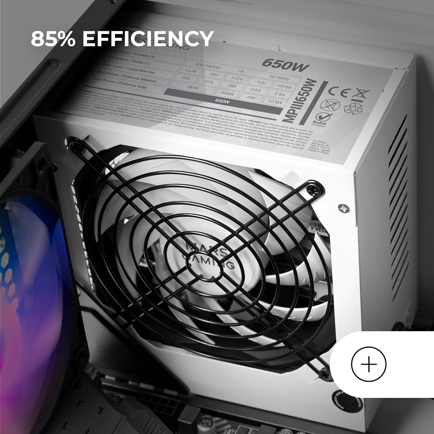 Fonte de Alimentação Mars Gaming MPIII650W/ 650W/ Ventoinha 12cm - Imagem 3
