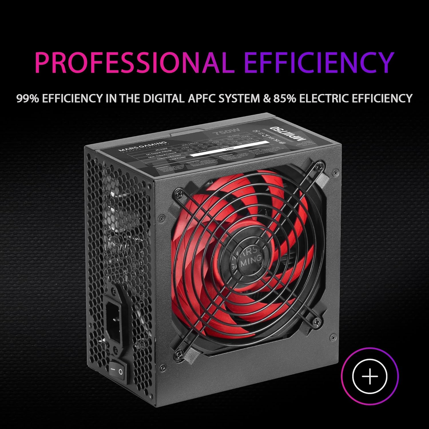 Fonte de Alimentação Mars Gaming MPIII750/ 750W/ Ventoinha 12cm - Imagem 4