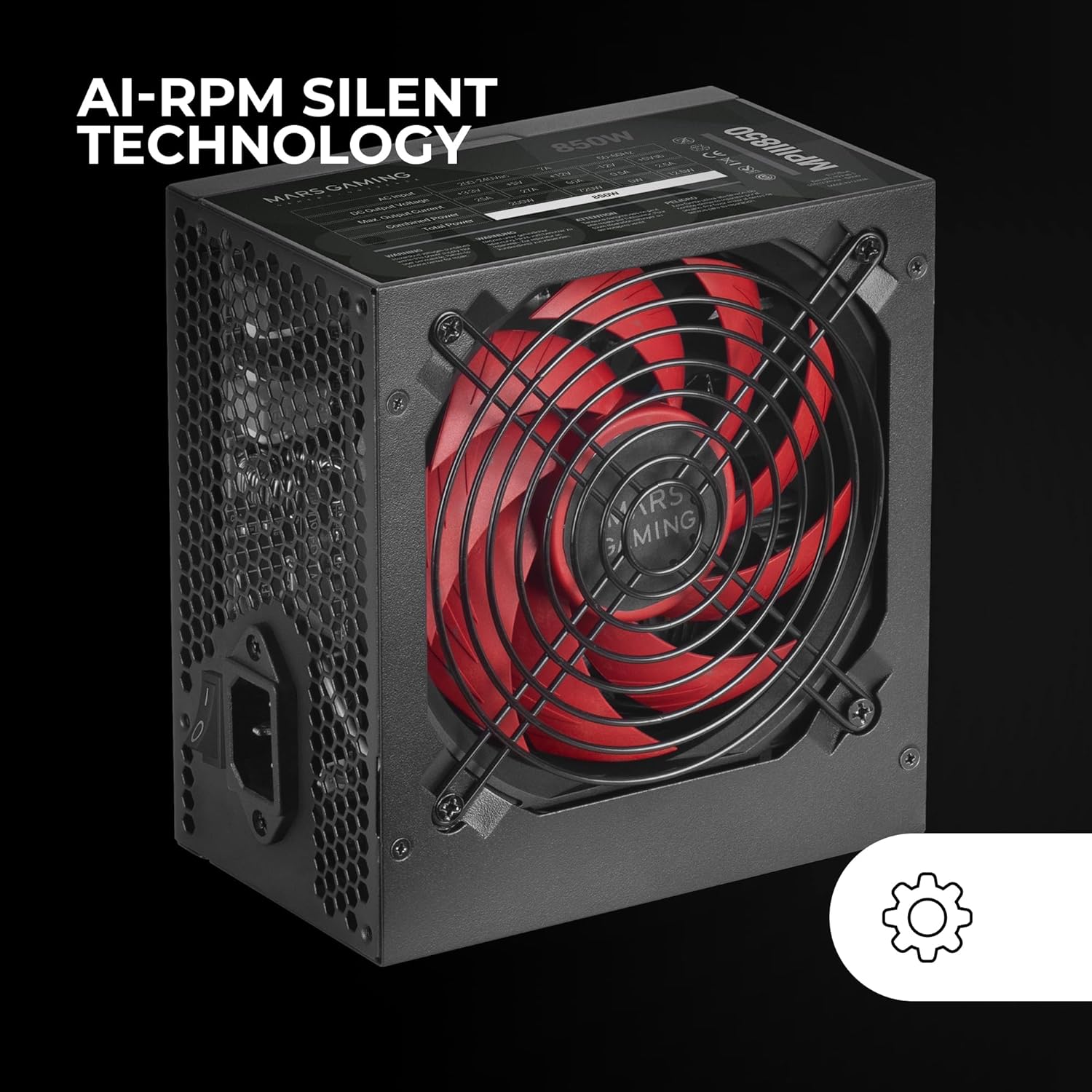 Fonte de Alimentação Mars Gaming MPIII850/ 850W/ Ventilador 12cm - Imagem 4