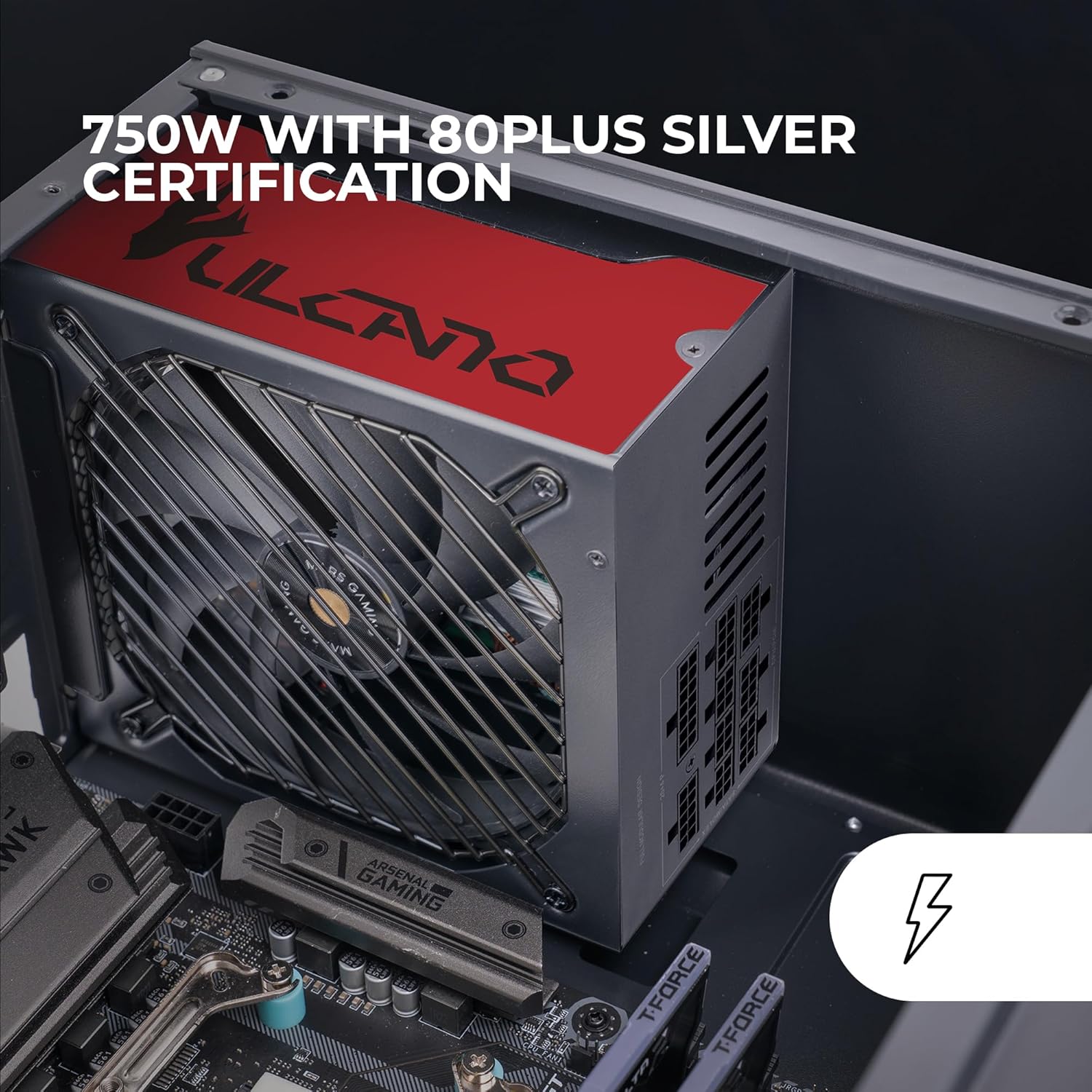 Fonte de Alimentação Mars Gaming MPVU750SIM/ 750W/ Ventilador 14cm/ 80 Plus Silver - Imagem 2