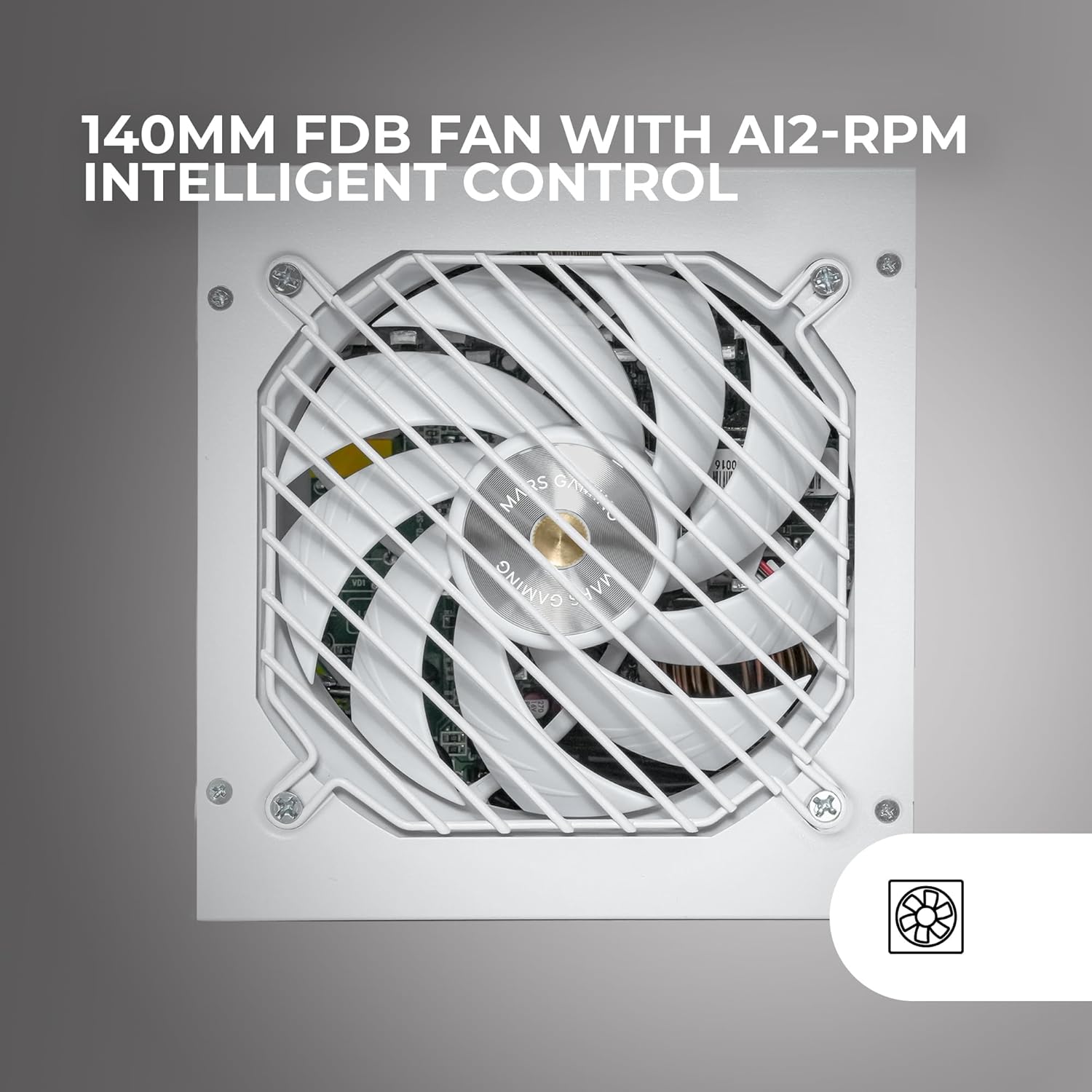 Fonte de Alimentação Mars Gaming MPZE750SIM/ 750W/ Ventoinha 12cm/ 80 Plus Silver/ Branca - Imagem 3