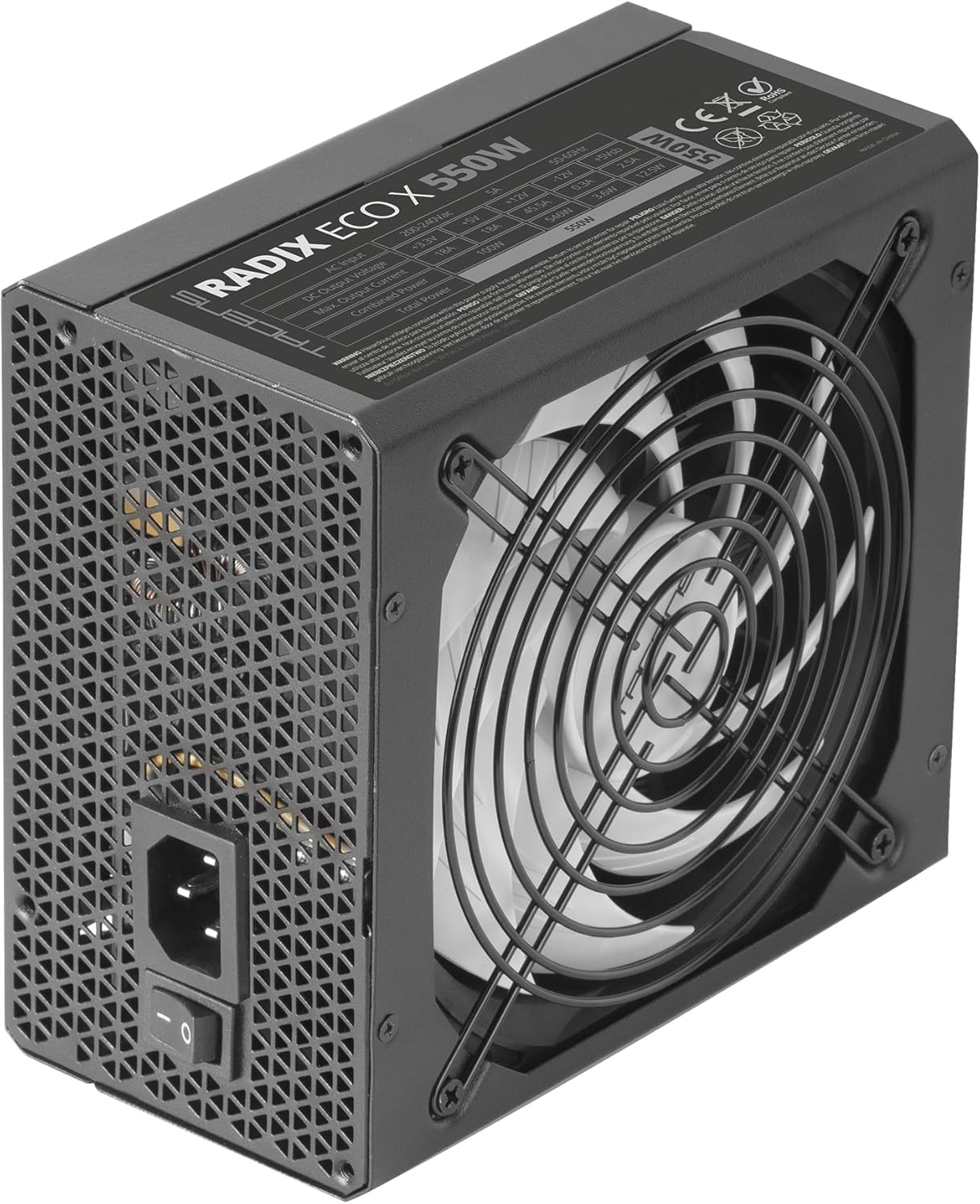 Fonte de Alimentação Tacens Radix Eco X 550/ 550W/ Ventoinha 14cm - Imagem 2