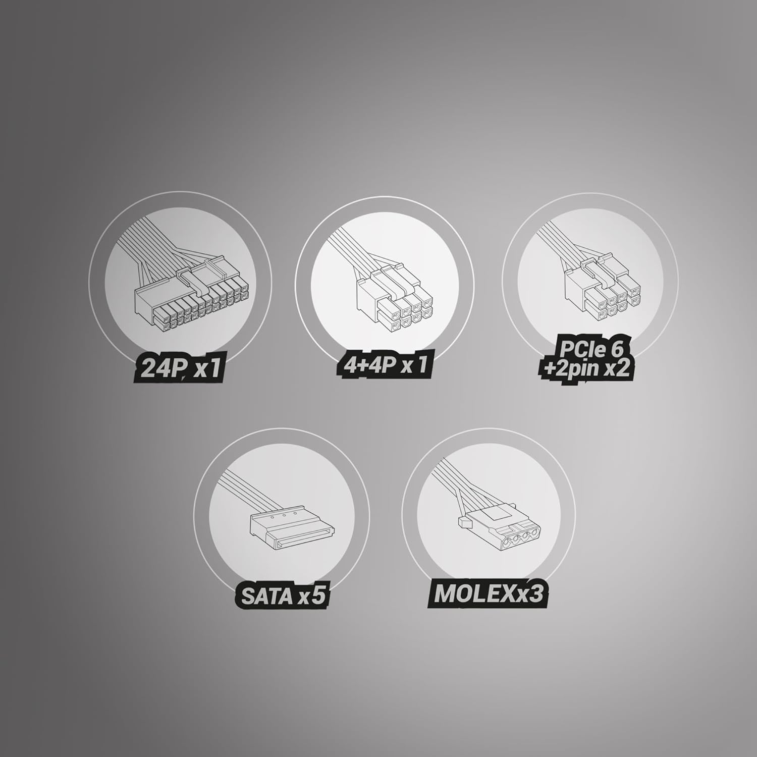Fonte de Alimentação Tacens Radix VII AG 600S/ 600W/ Ventilador 14cm/ 80 Plus Silver - Imagem 7