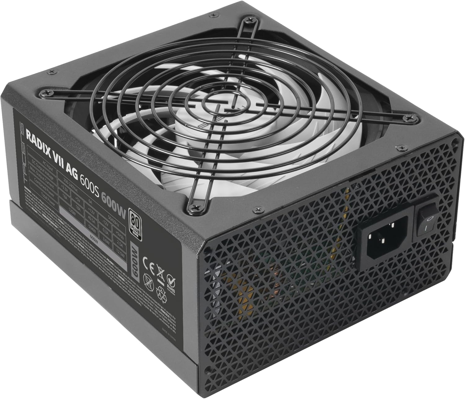 Fonte de Alimentação Tacens Radix VII AG 600S/ 600W/ Ventilador 14cm/ 80 Plus Silver