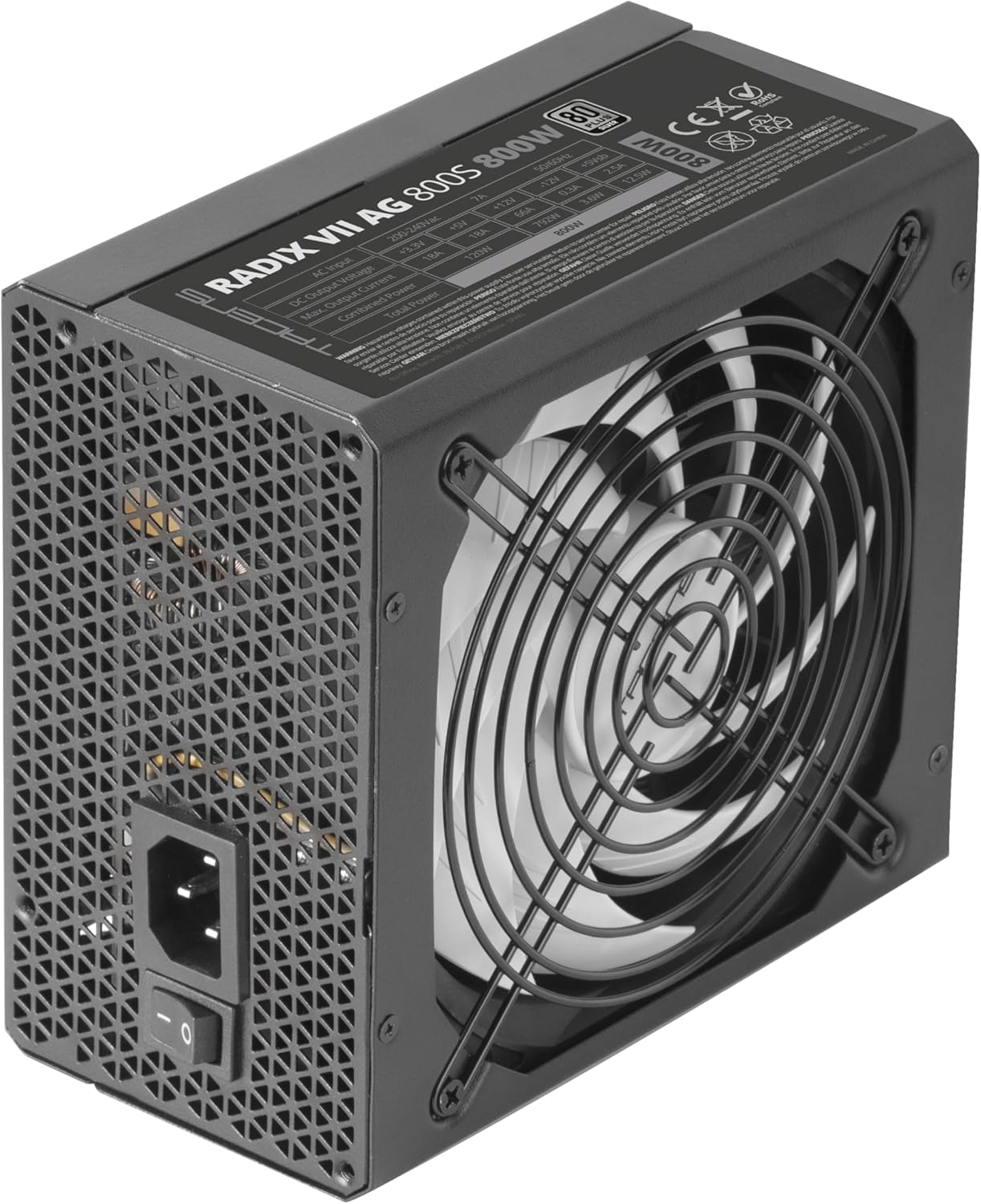 Fonte de Alimentação Tacens Radix VII AG 800S/ 800W/ Ventoinha 14cm/ 80 Plus Silver - Imagem 2