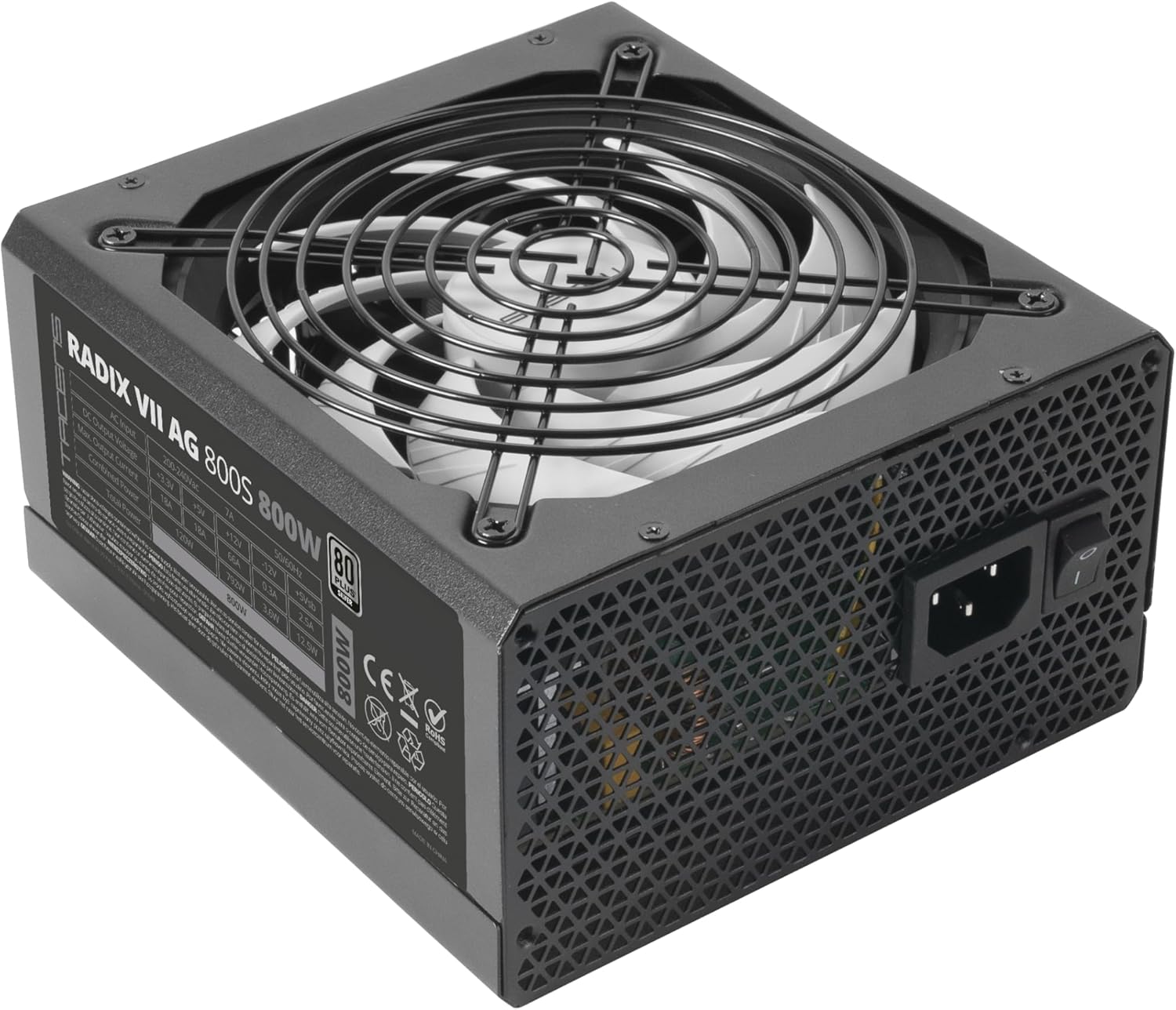 Fonte de Alimentação Tacens Radix VII AG 800S/ 800W/ Ventoinha 14cm/ 80 Plus Silver