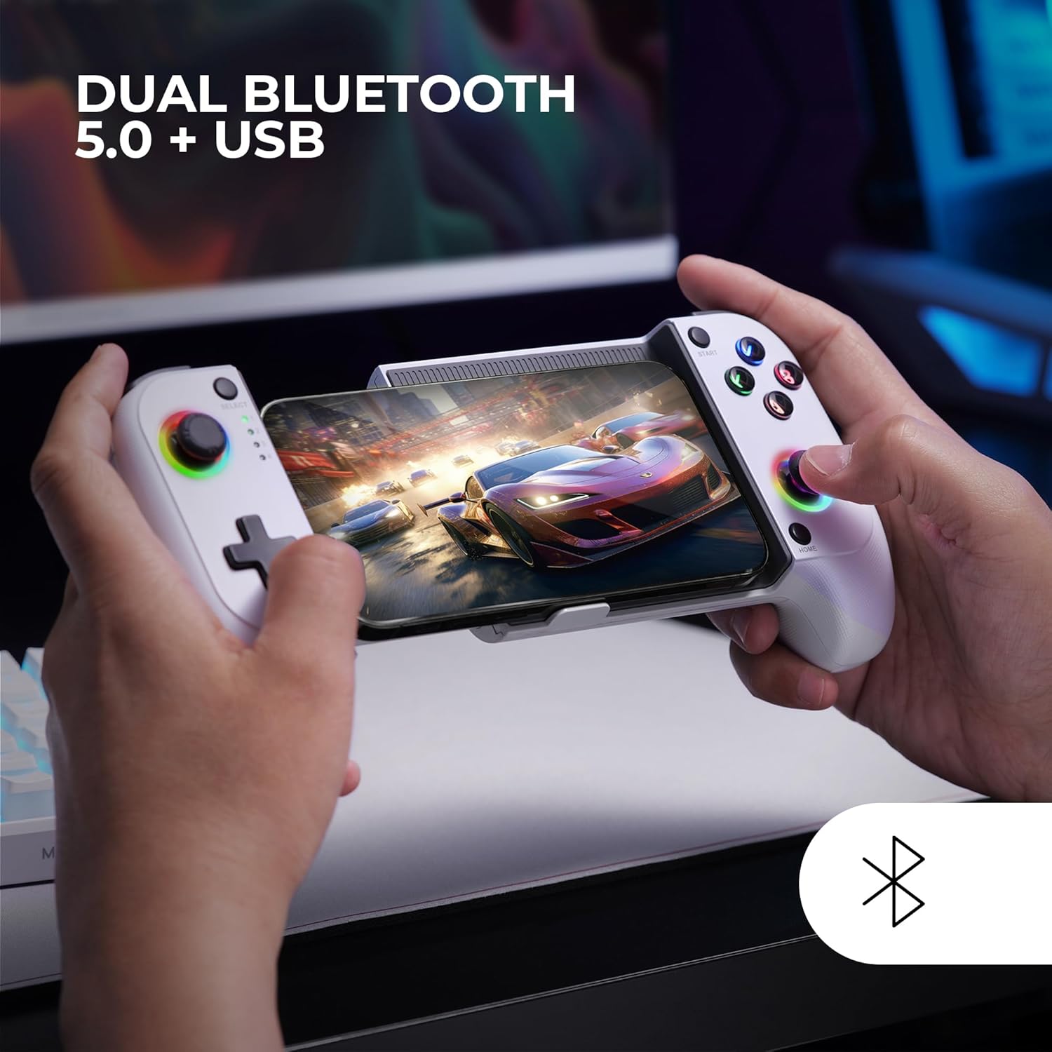 Gamepad Mars Gaming MGPX Sem Fios / Branco - Imagem 4