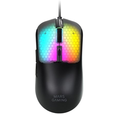 Rato Gaming Mars Gaming MM-Viper 12800 DPI Sensor Óptico A825PRO Ultraleve 56g RGB