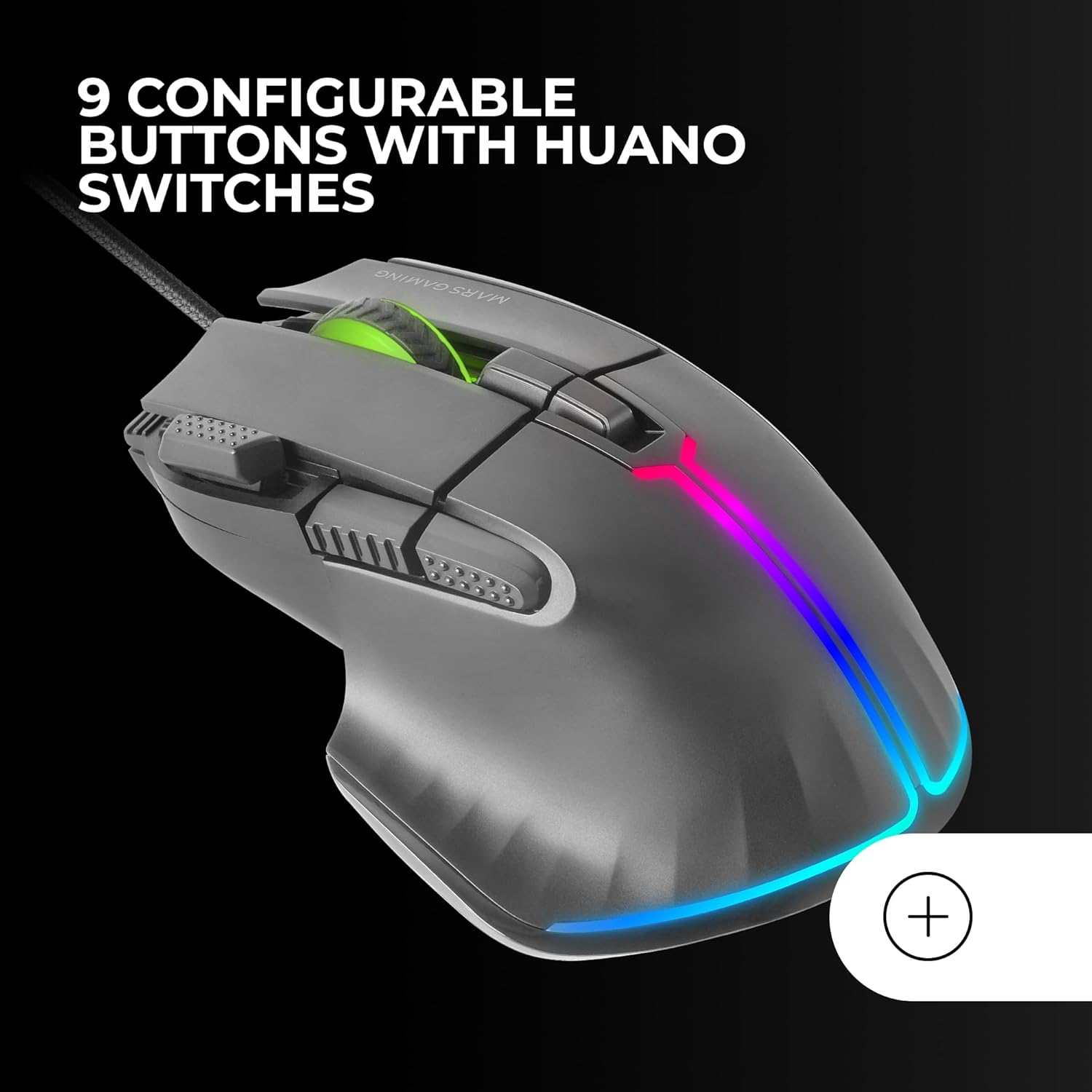 Rato Gaming Mars Gaming MM-XT/ Até 12800 DPI - Imagem 2