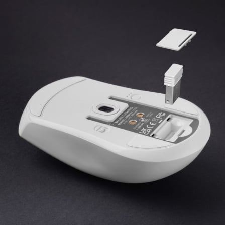 Rato Gaming Wireless Mars Gaming MMW-Elite 20000 DPI Sensor PixArt PAW3311PRO Tri-mode OLED Branco - Imagem 4