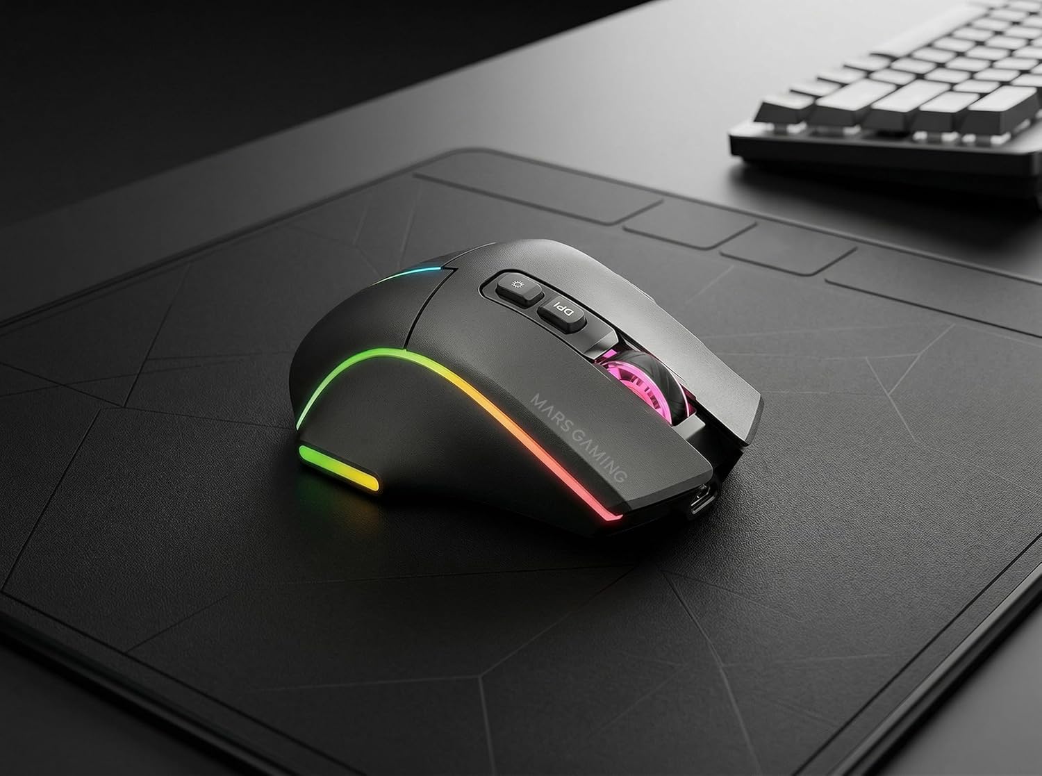 Rato Sem Fios Mars Gaming MMW-VECTOR Tri-mode 12000 DPI RGB Recarregável - Imagem 10