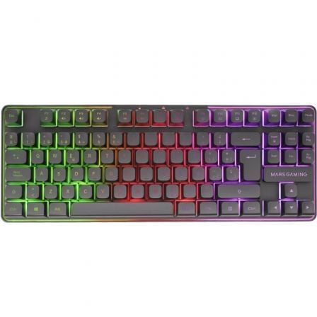 Pack Gaming Mars Gaming MCPWTKL Sem Fios Teclado TKL FRGB Rato 3200 DPI Tapete Branco - Imagem 3