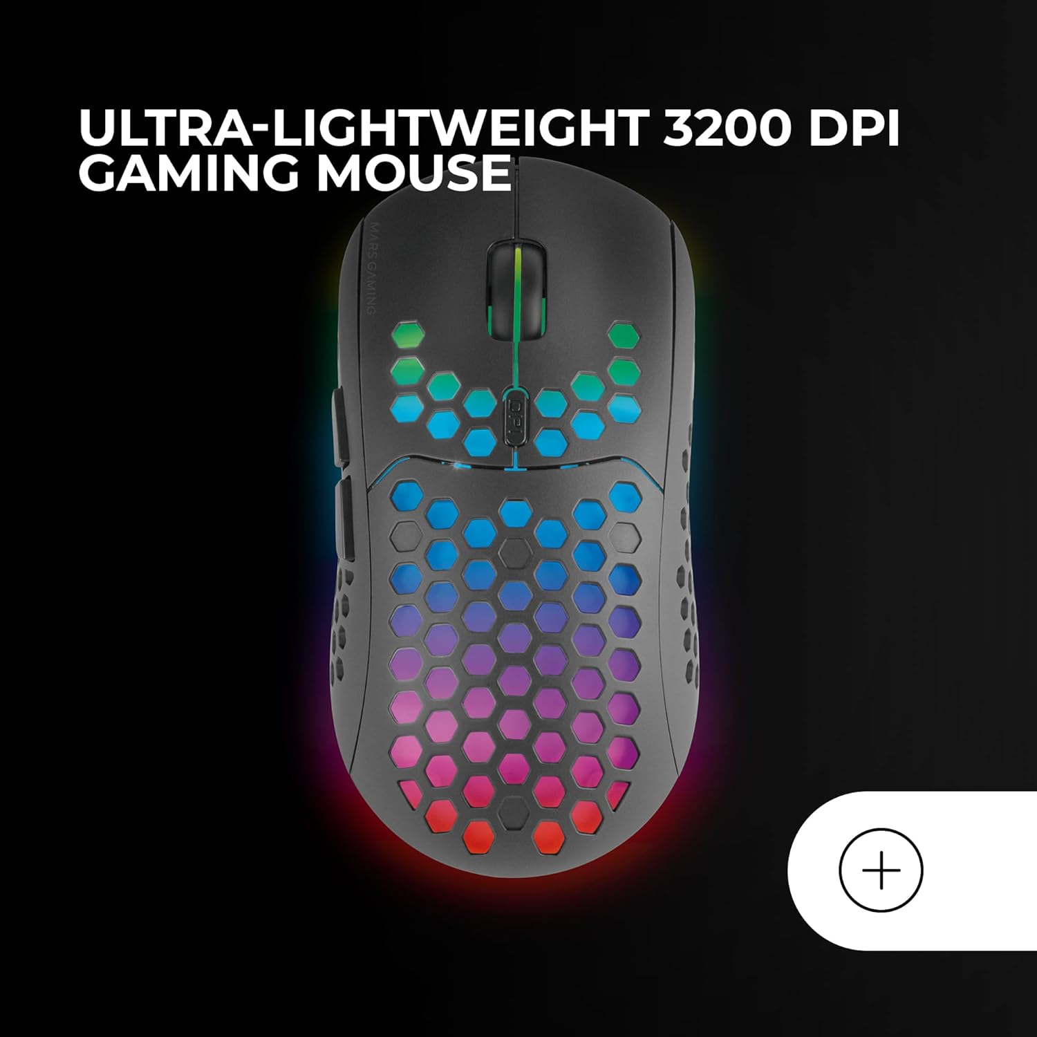 Pack Gaming Mars Gaming MCPWX 3-em-1 Teclado FRGB Rato Wireless 3200 DPI e Tapete Preto - Imagem 4