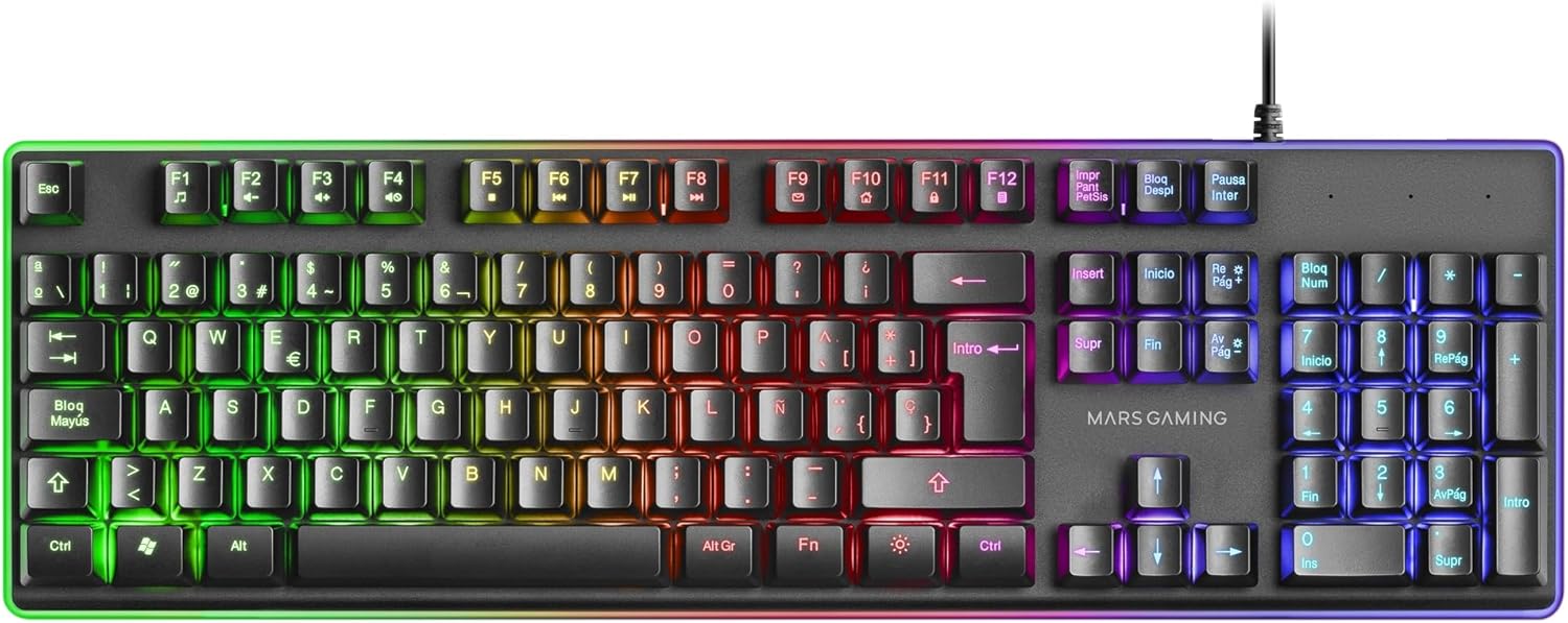 Pack Gaming Mars Gaming MCPX/ Teclado H-MECH + Rato Ótico + Tapete/ Preto - Imagem 7