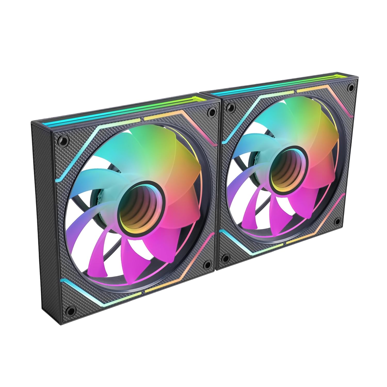 Pack 2 Ventoinhas Mars Gaming MF-3DPROX2R/ 12cm/ ARGB