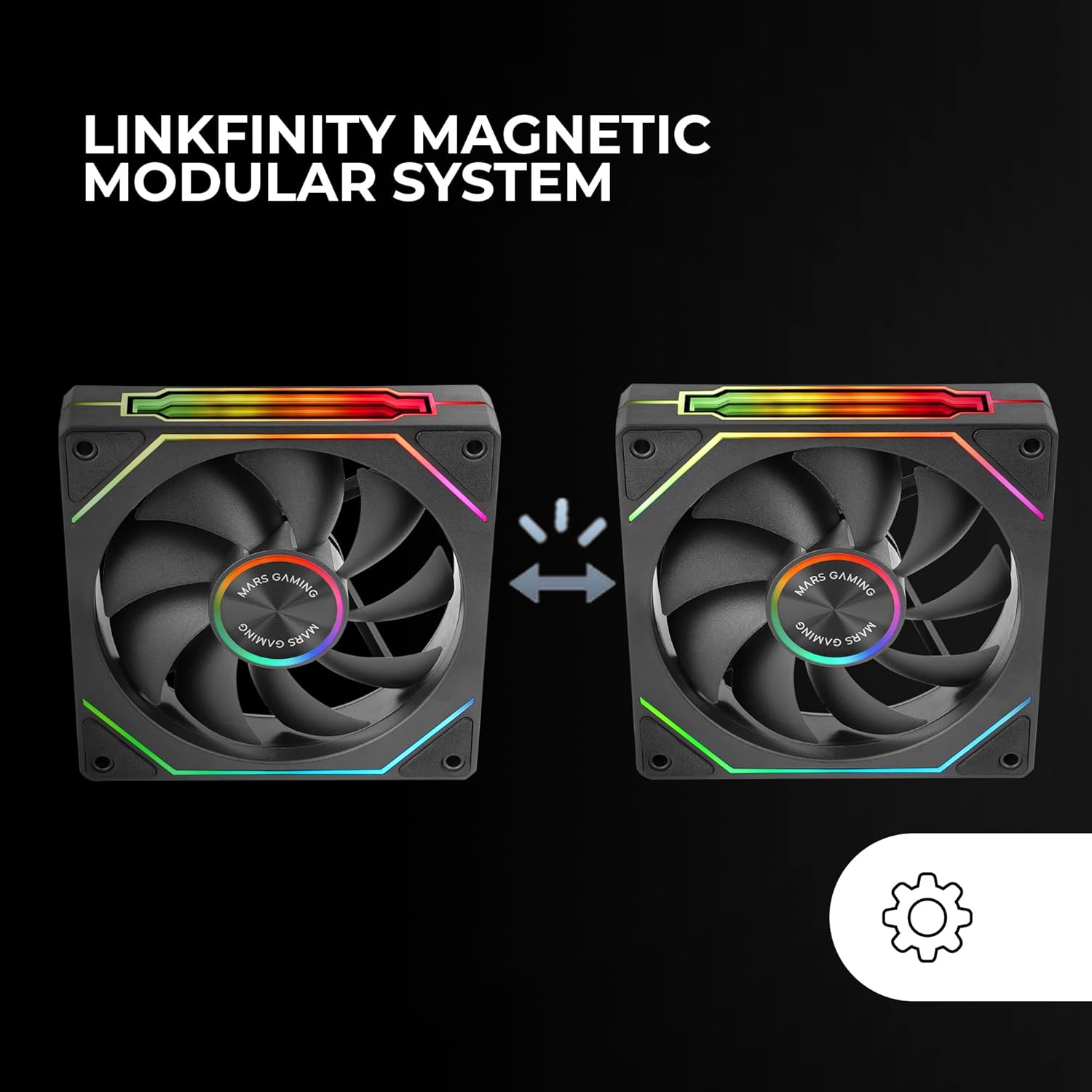 Pack 3 Ventoinhas Mars Gaming MF-LINKFINITYKIT2/ 12cm/ ARGB - Imagem 4