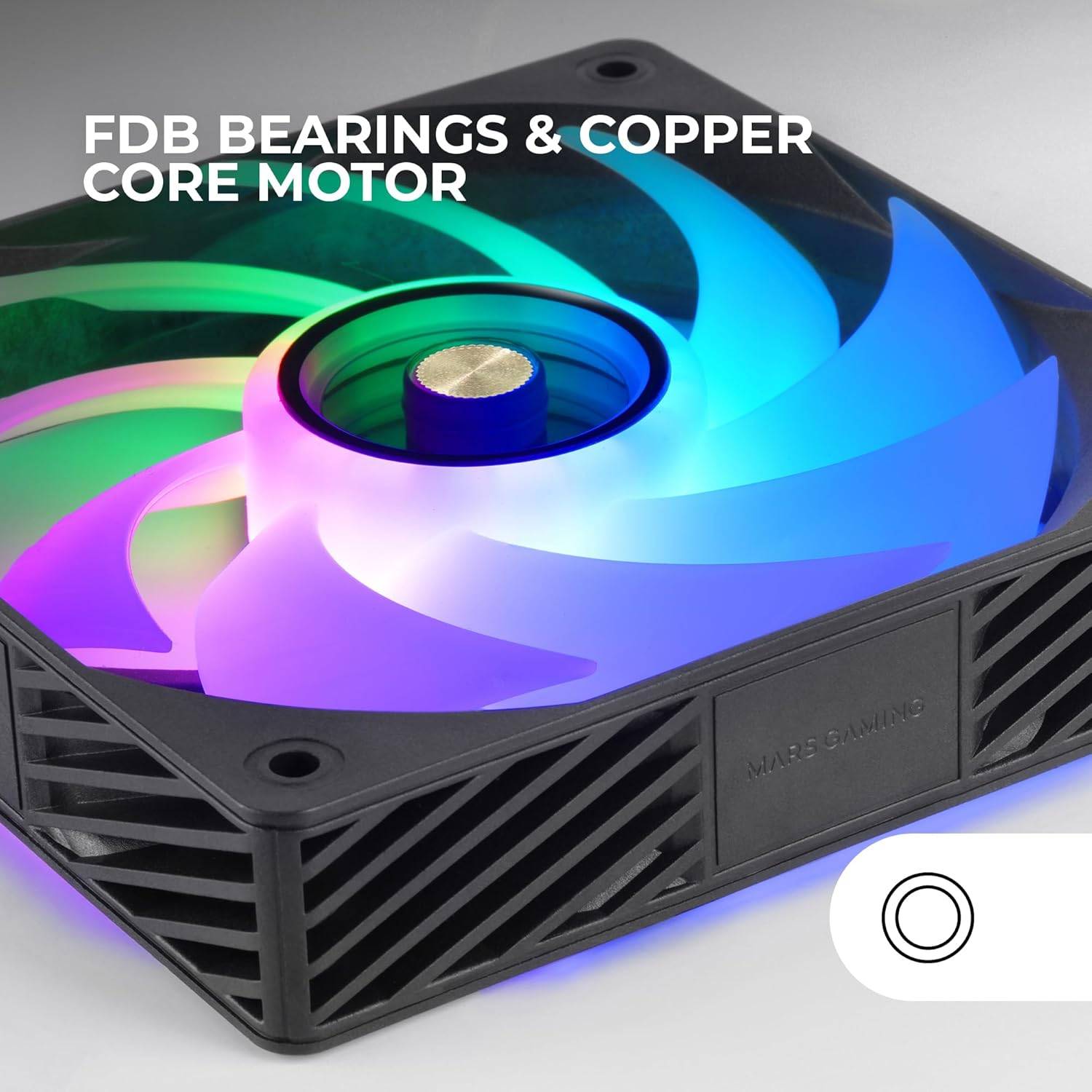Pack 4 Ventiladores Mars Gaming MF-SI4KIT/ 12cm + HUB + Comando à Distância/ ARGB - Imagem 5