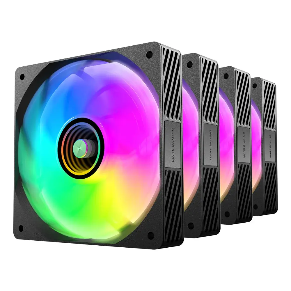 Pack 4 Ventiladores Mars Gaming MF-SI4KIT/ 12cm + HUB + Comando à Distância/ ARGB - Imagem 6
