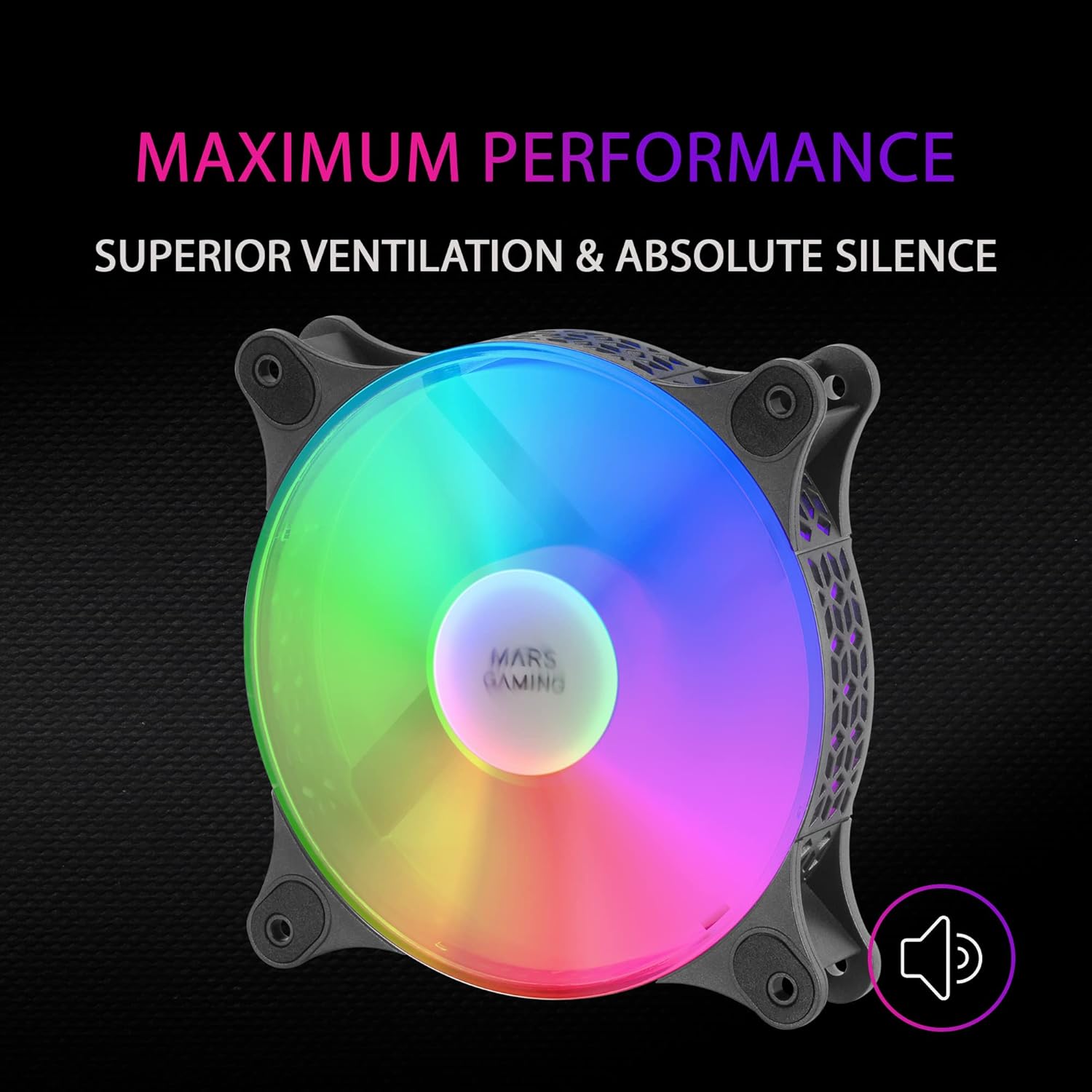 Pack 2 Ventiladores Mars Gaming MFDUO/ 12cm/ FRGB - Imagem 3