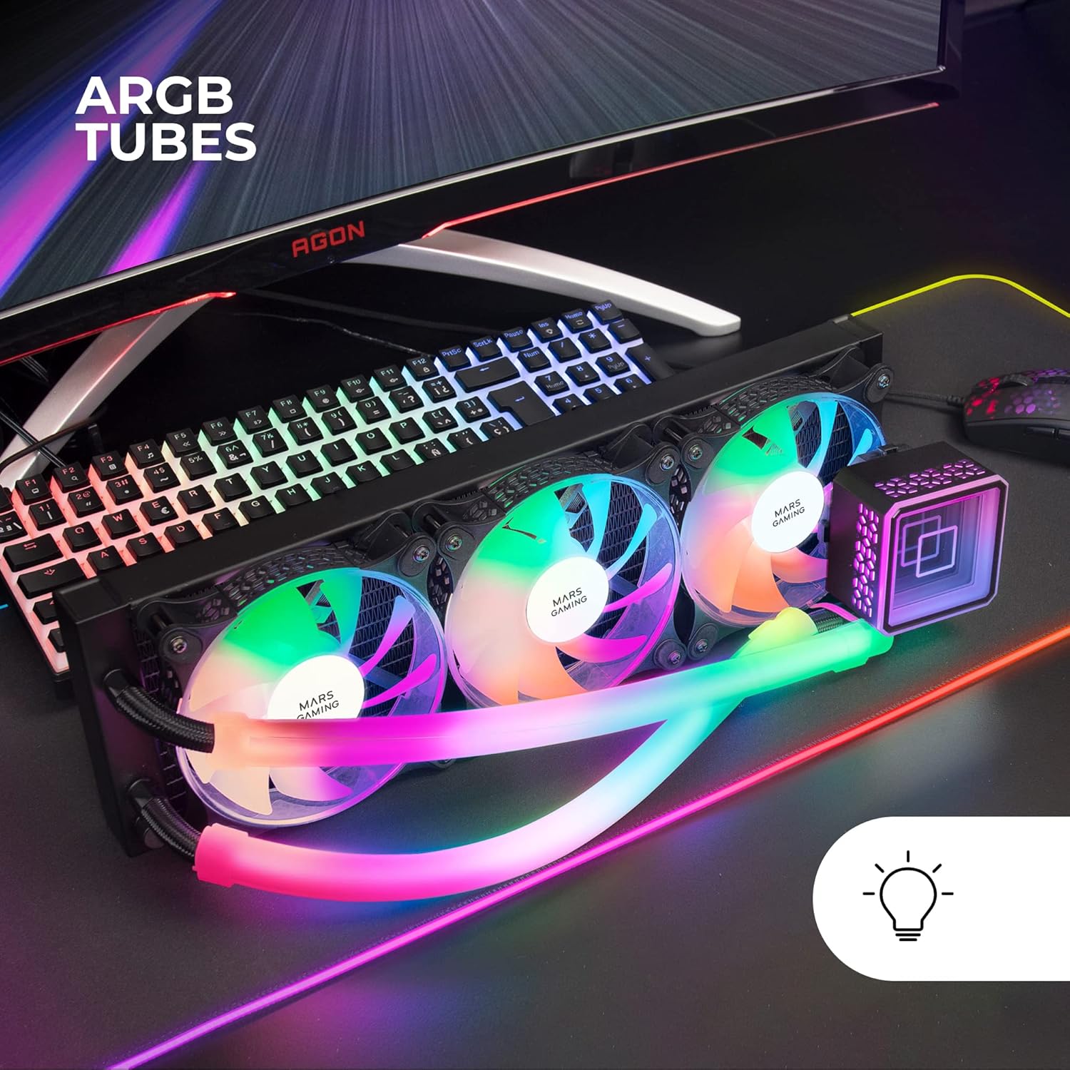 Sistema de Refrigeração Líquida Mars Gaming ML-ULTRA360/ Preto - Imagem 2