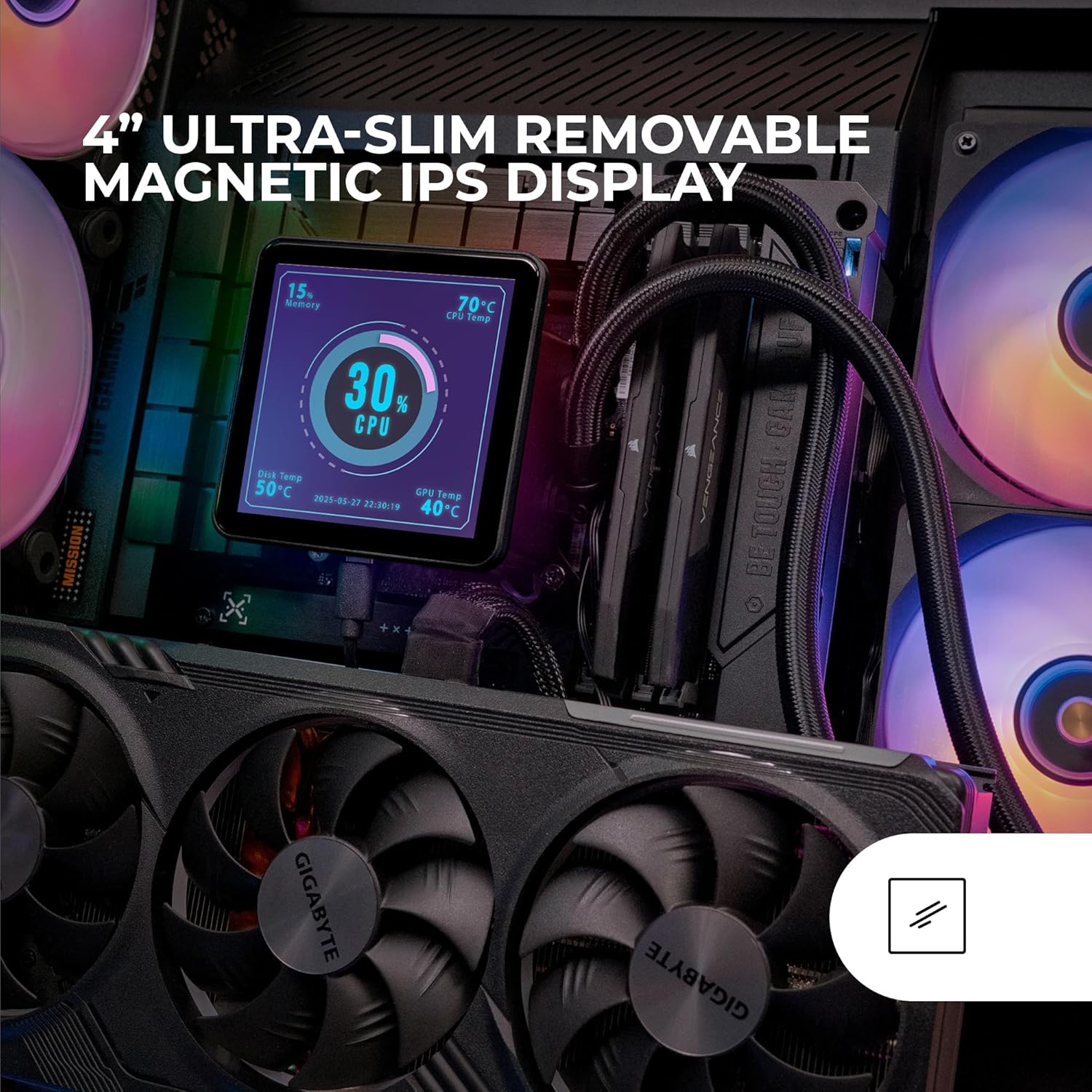 Sistema de Refrigeração Líquida Mars Gaming ML-VISIONPRO240/ Preto - Imagem 3