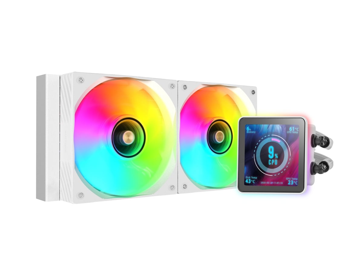 Sistema de Refrigeração Líquida Mars Gaming ML-VISIONPRO240/ Branco - Imagem 2