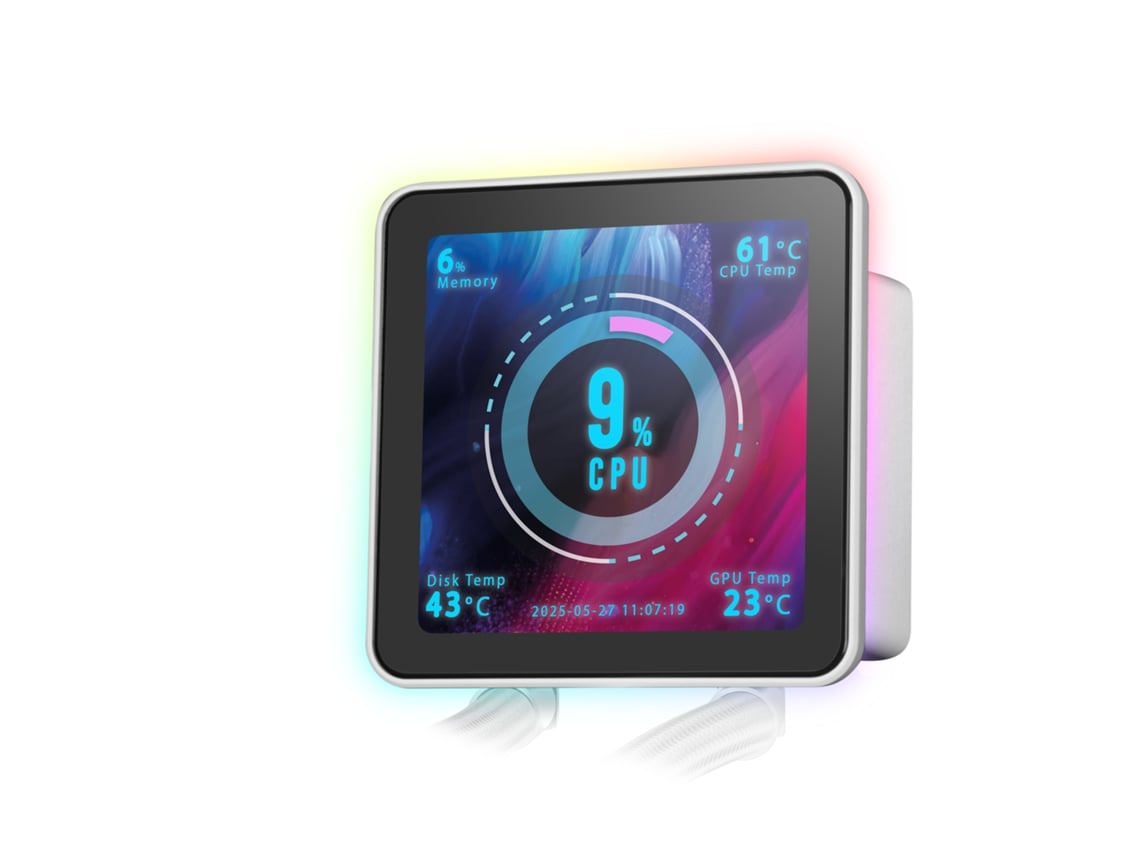 Sistema de Refrigeração Líquida Mars Gaming ML-VISIONPRO240/ Branco - Imagem 9
