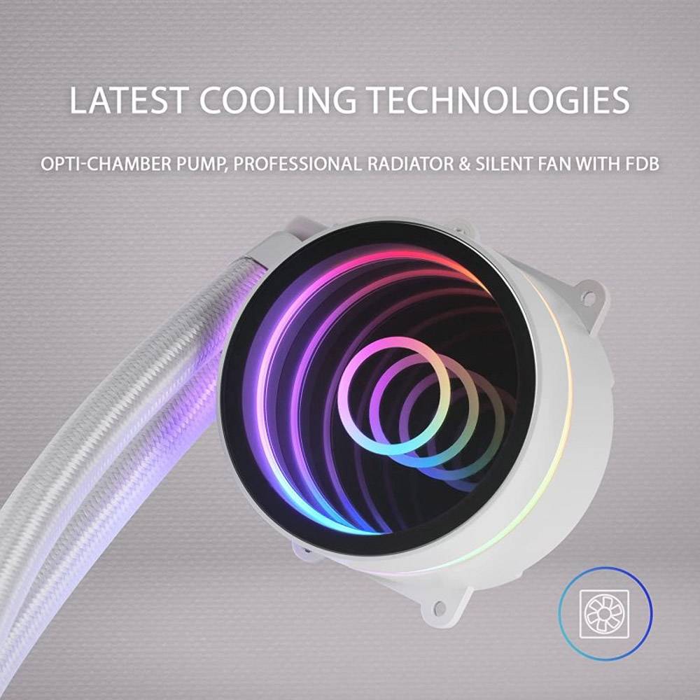 Sistema de Refrigeração Líquida Mars Gaming MLONE120/ Branco - Imagem 5