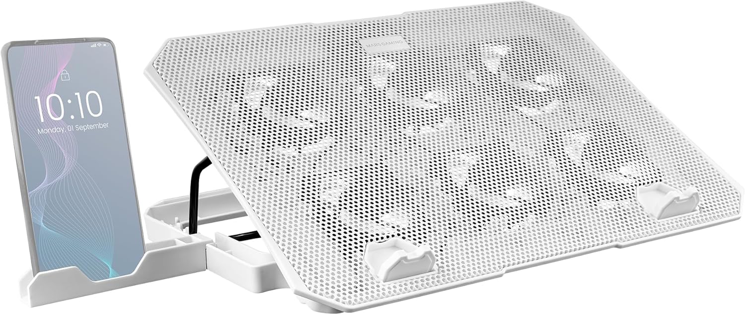 Suporte de Refrigeração Mars Gaming MNBC23 para Portáteis até 16"/ Iluminação LED