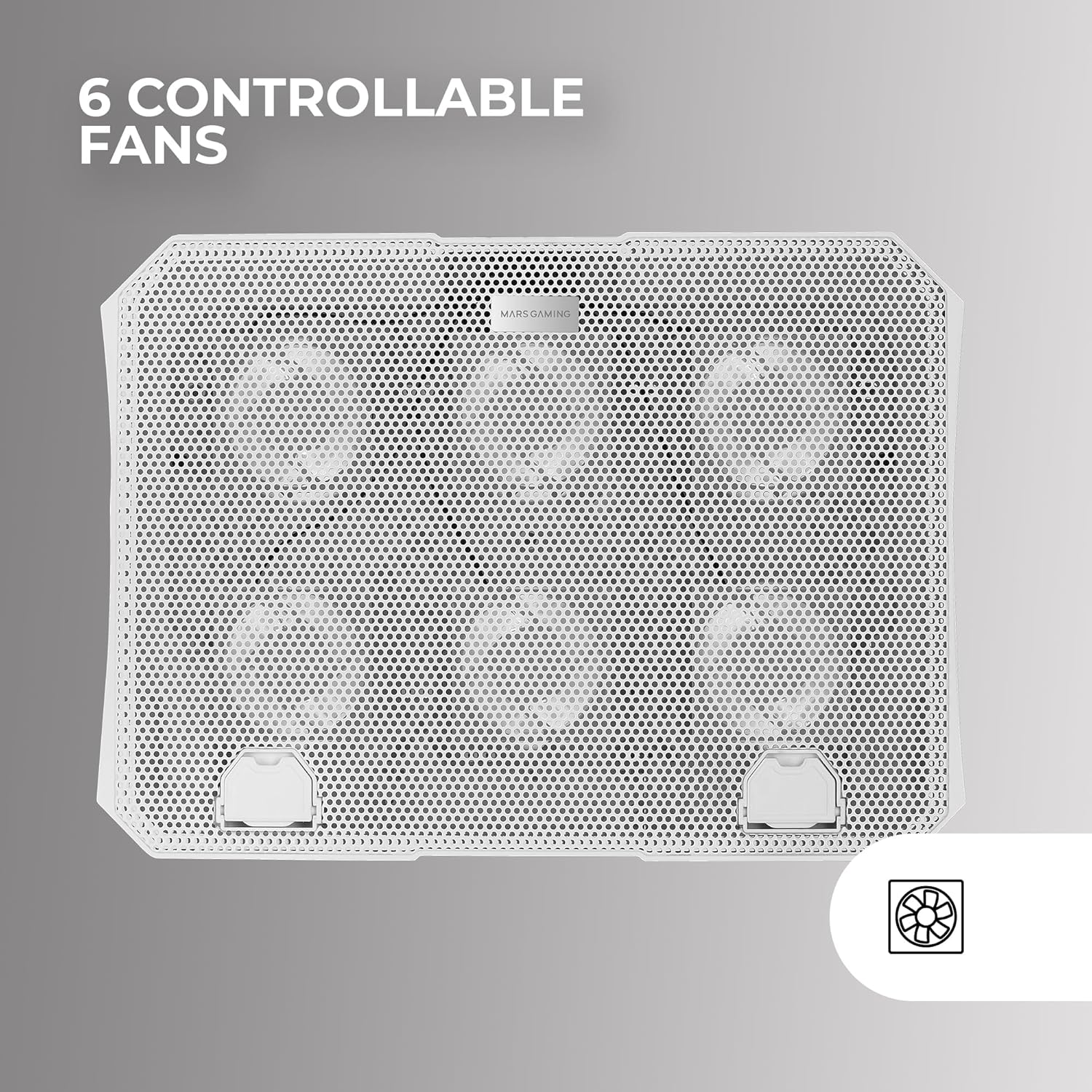 Suporte de Refrigeração Mars Gaming MNBC23 para Portáteis até 16"/ Iluminação LED - Imagem 2