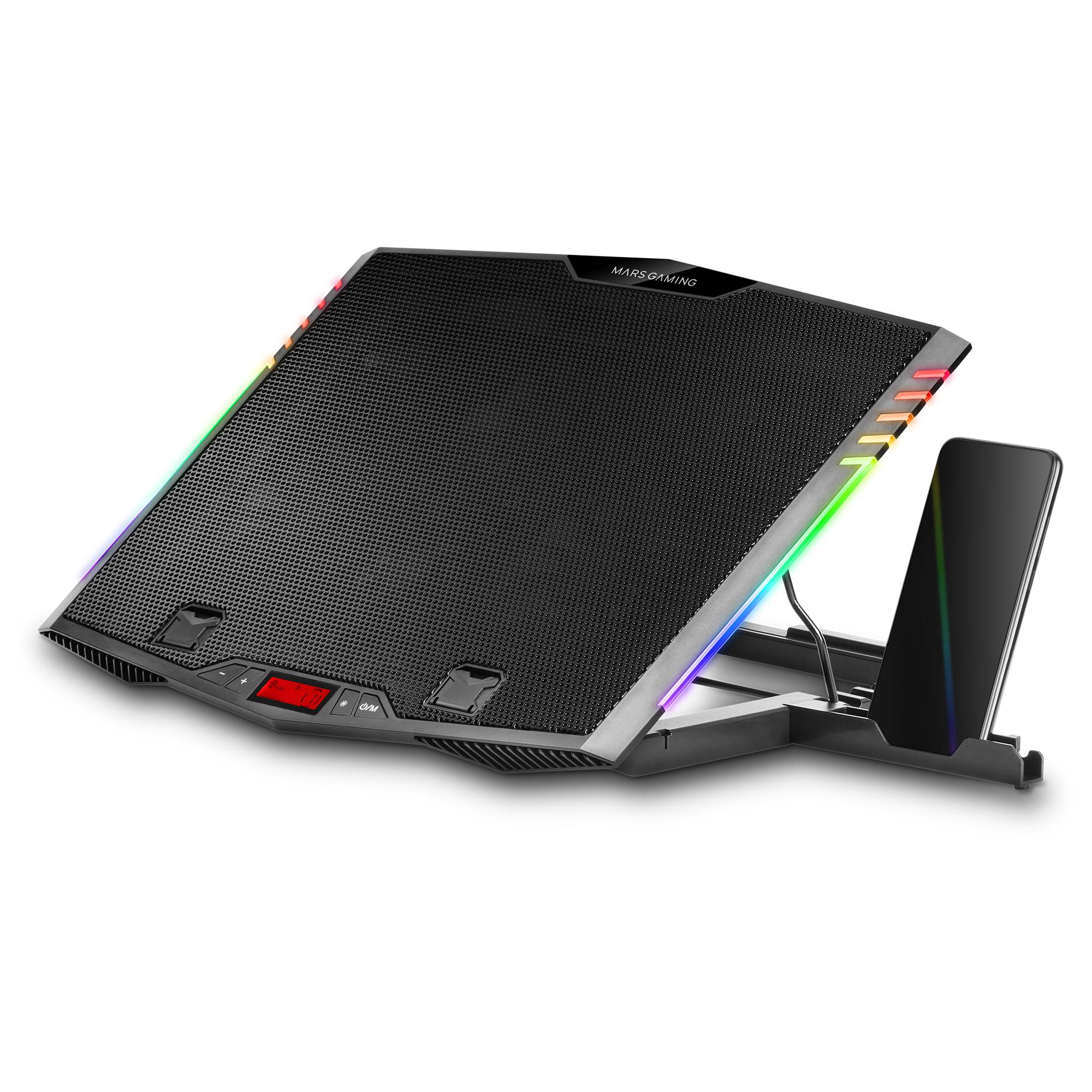 Suporte Refrigerador Mars Gaming MNBC5 para Portáteis até 17.3"/ Iluminação LED - Imagem 8