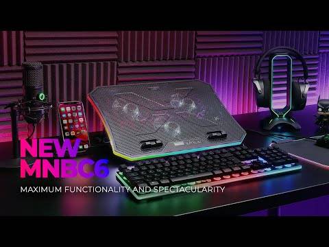 Suporte Refrigerante Mars Gaming MNBC6 para Portáteis até 19"/ Iluminação LED - Imagem 2