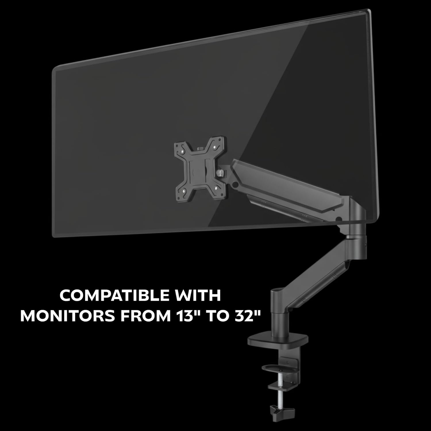 Suporte de Mesa para Monitor Mars Gaming MARM-PRO1 Articulado 13" a 32" Mola a Gás VESA até 10kg - Imagem 2