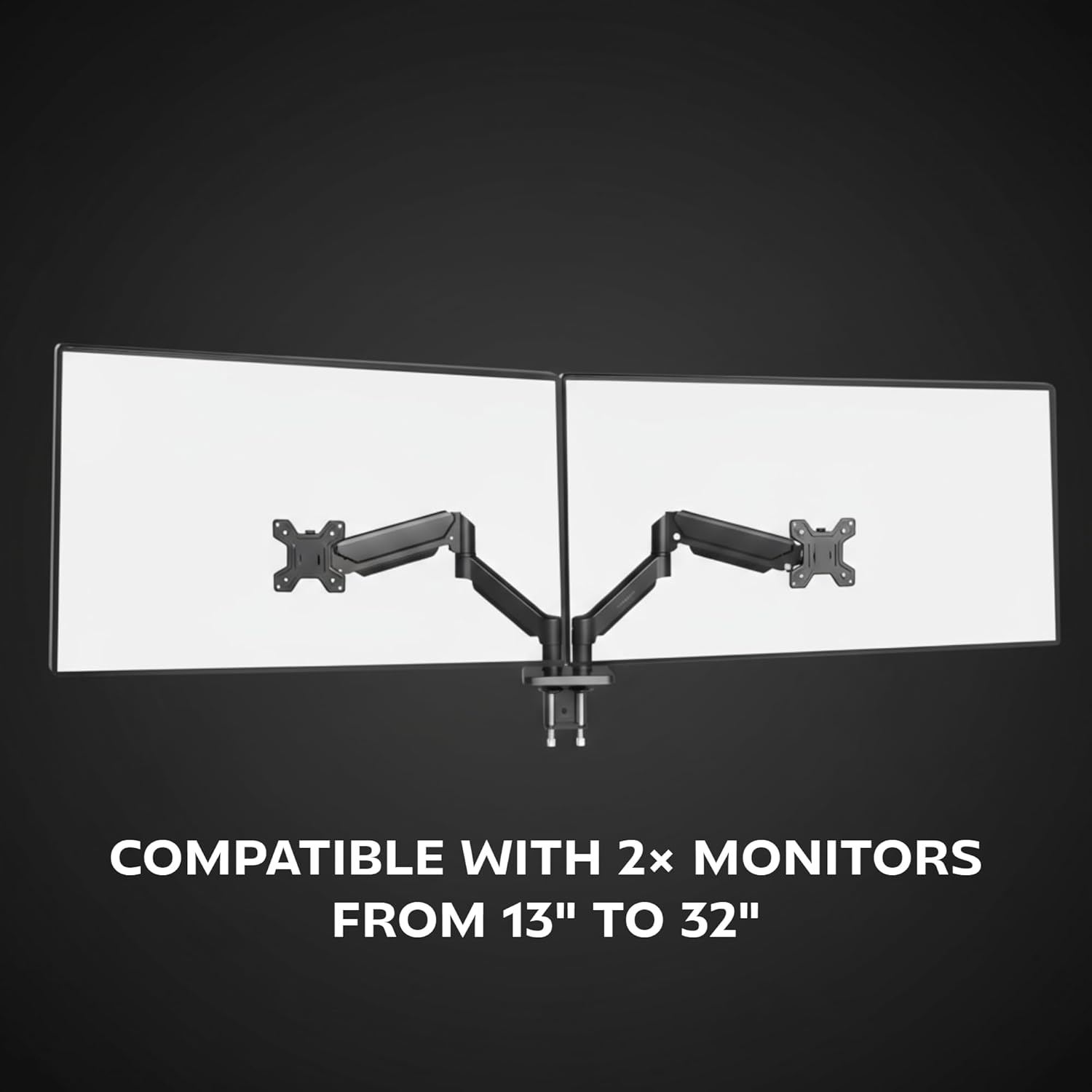 Suporte de Mesa para 2 Monitores Mars Gaming MARM-PRO2/ Giratório/ Inclinável/ Rotativo/ até 10kg - Imagem 2