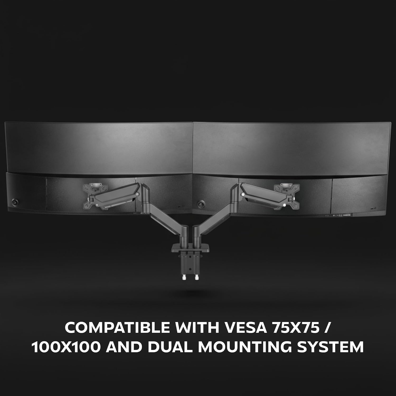 Suporte de Mesa para 2 Monitores Mars Gaming MARM-PRO2/ Giratório/ Inclinável/ Rotativo/ até 10kg - Imagem 5