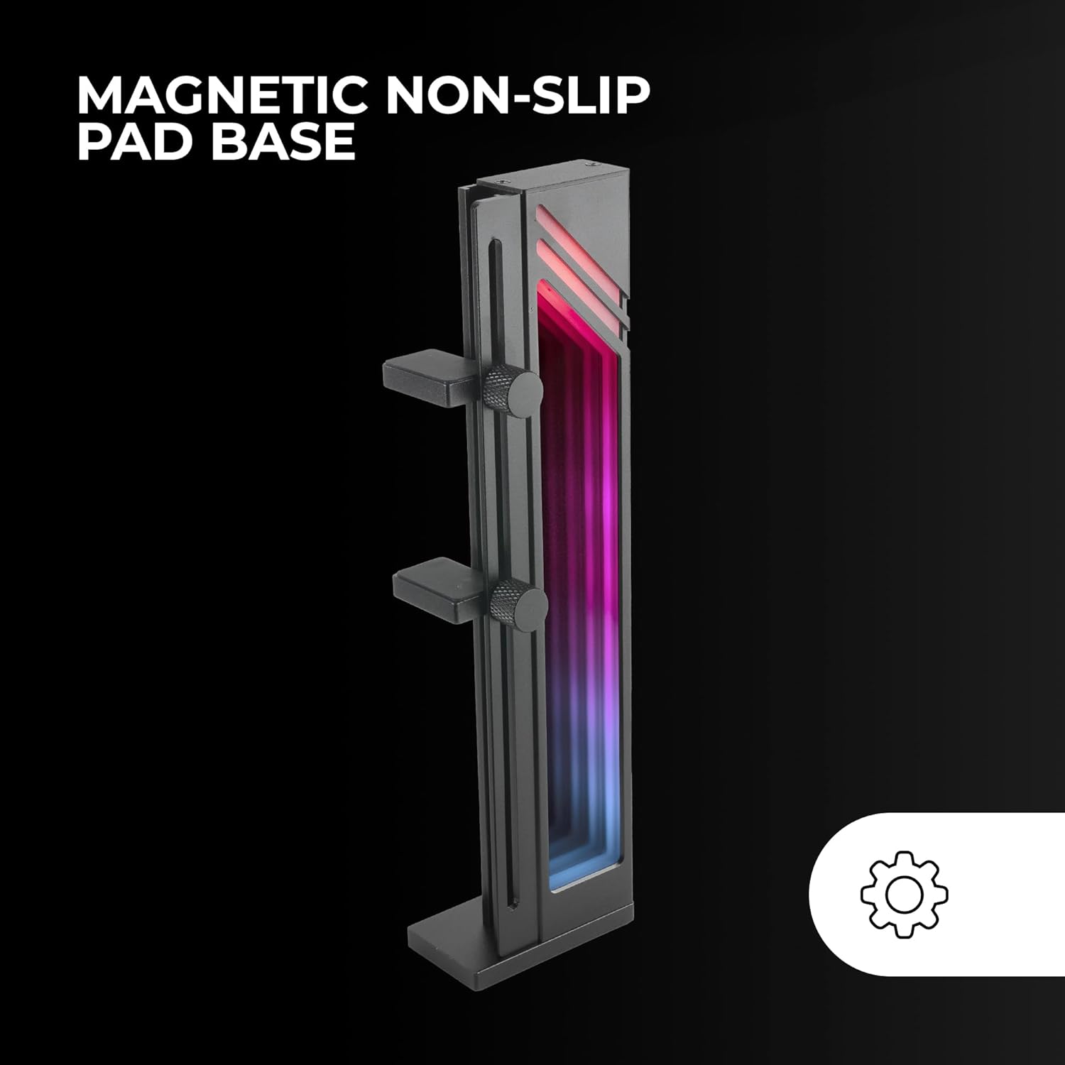 Suporte para Placa Gráfica ARGB Mars Gaming MCA-GCB/ Compatibilidade Universal/ Preto - Imagem 3
