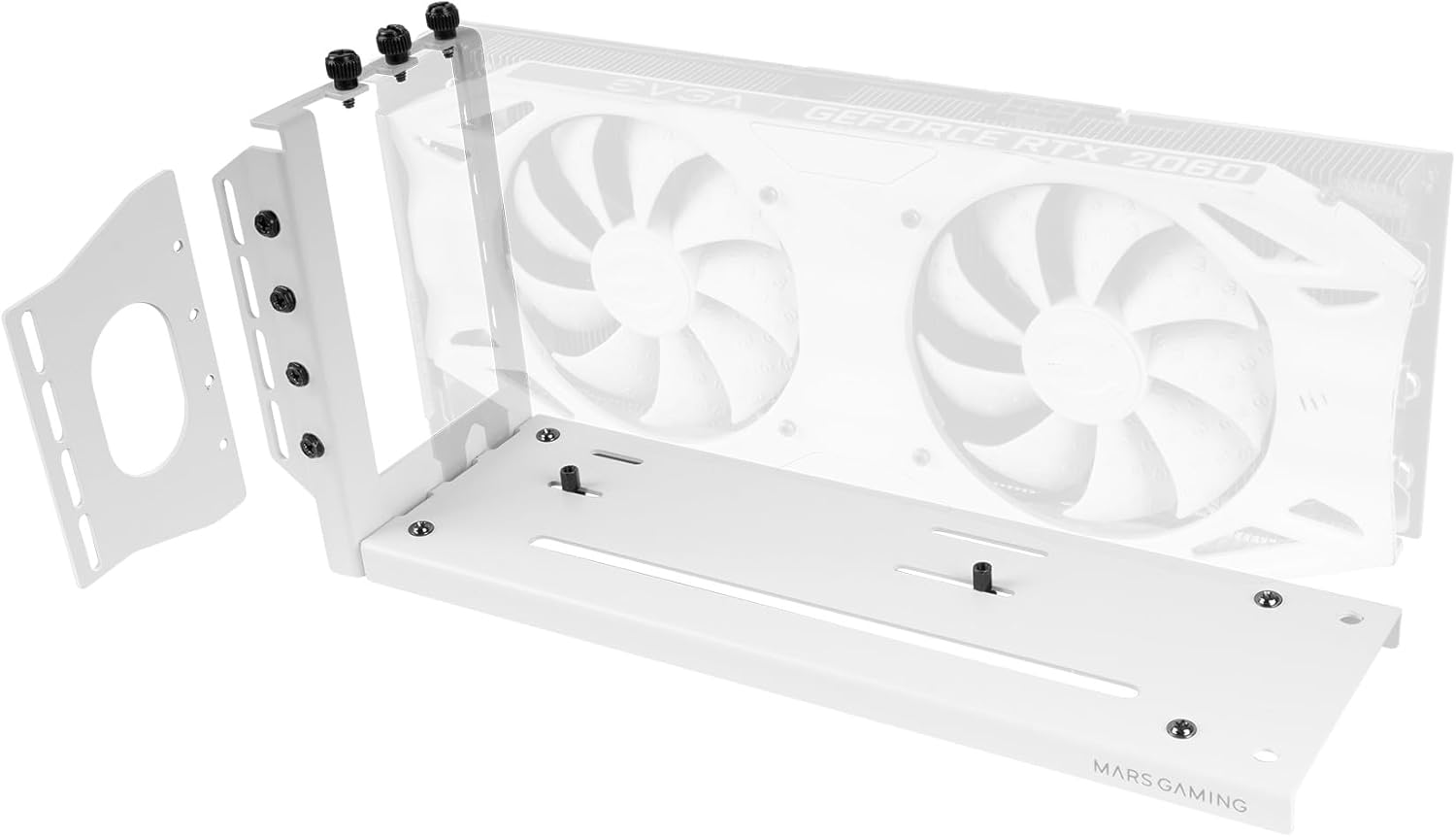 Suporte para Placa Gráfica Mars Gaming MCA-GCV / Compatibilidade Universal / Branco
