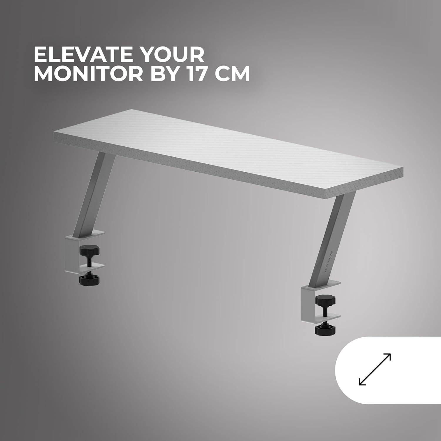 Suporte para Monitor Mars Gaming MGDS/ até 10 kg/ Branco - Imagem 2